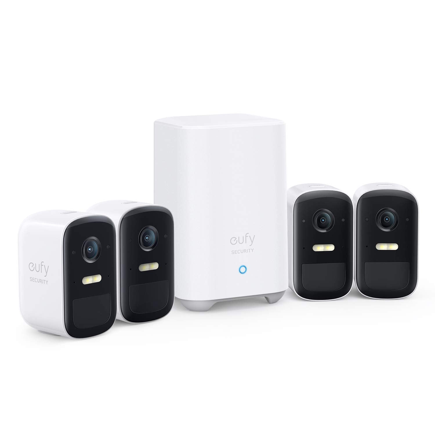 eufy Security, eufyCam 2C 4-Cam Kit, Security Camera Wireless Outdoor, Home Security System, HomeKit Compatibility, 1080p HD, IP67, Night Vision, Motion Only Alert, No Monthly Fee