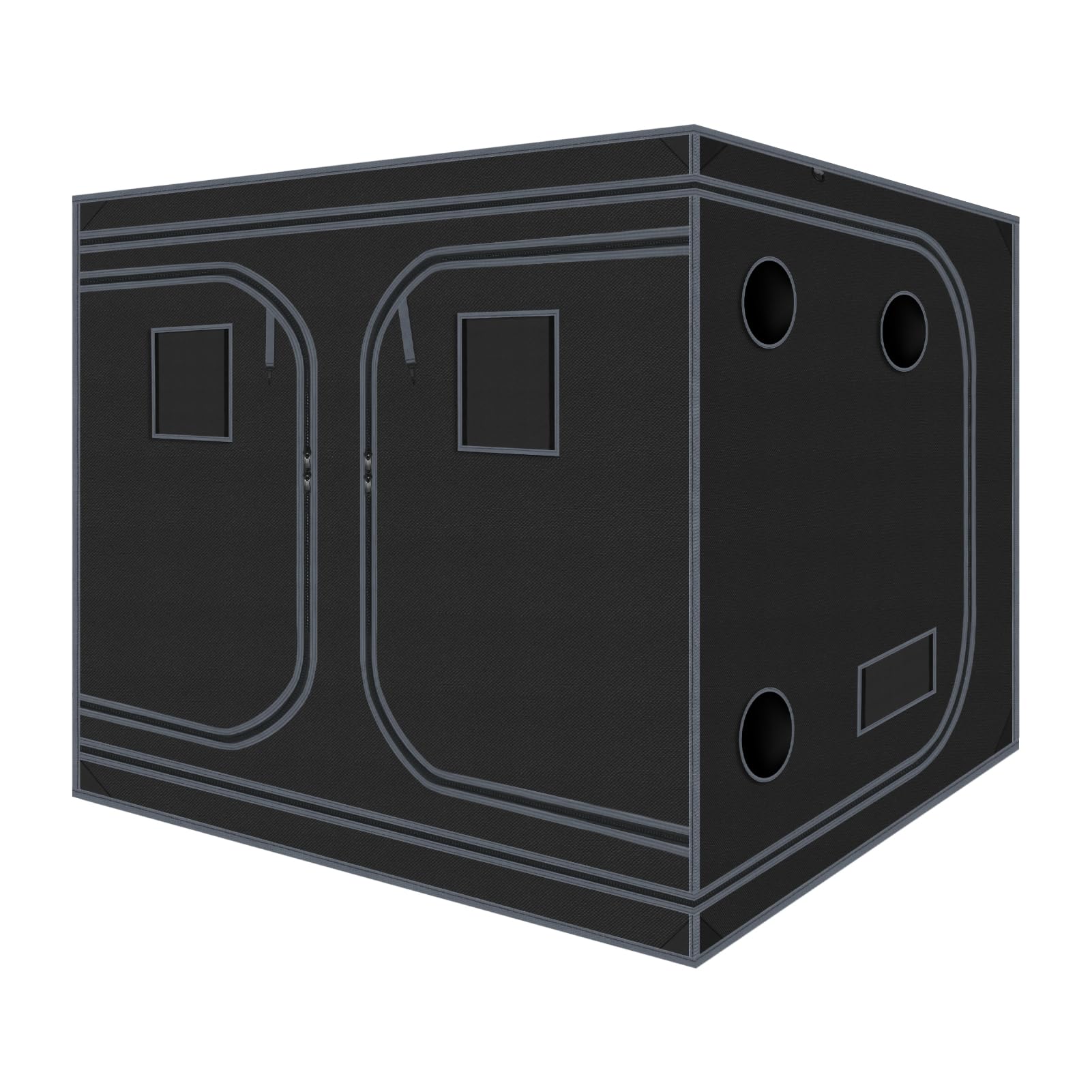 Grow Tent 96"x96"x78" Hydroponic 600D Mylar Grow Tent Reflective Garden Growing Dark Room with Observation Window, Removable Floor Tray for Indoor Plant Growing 8x8