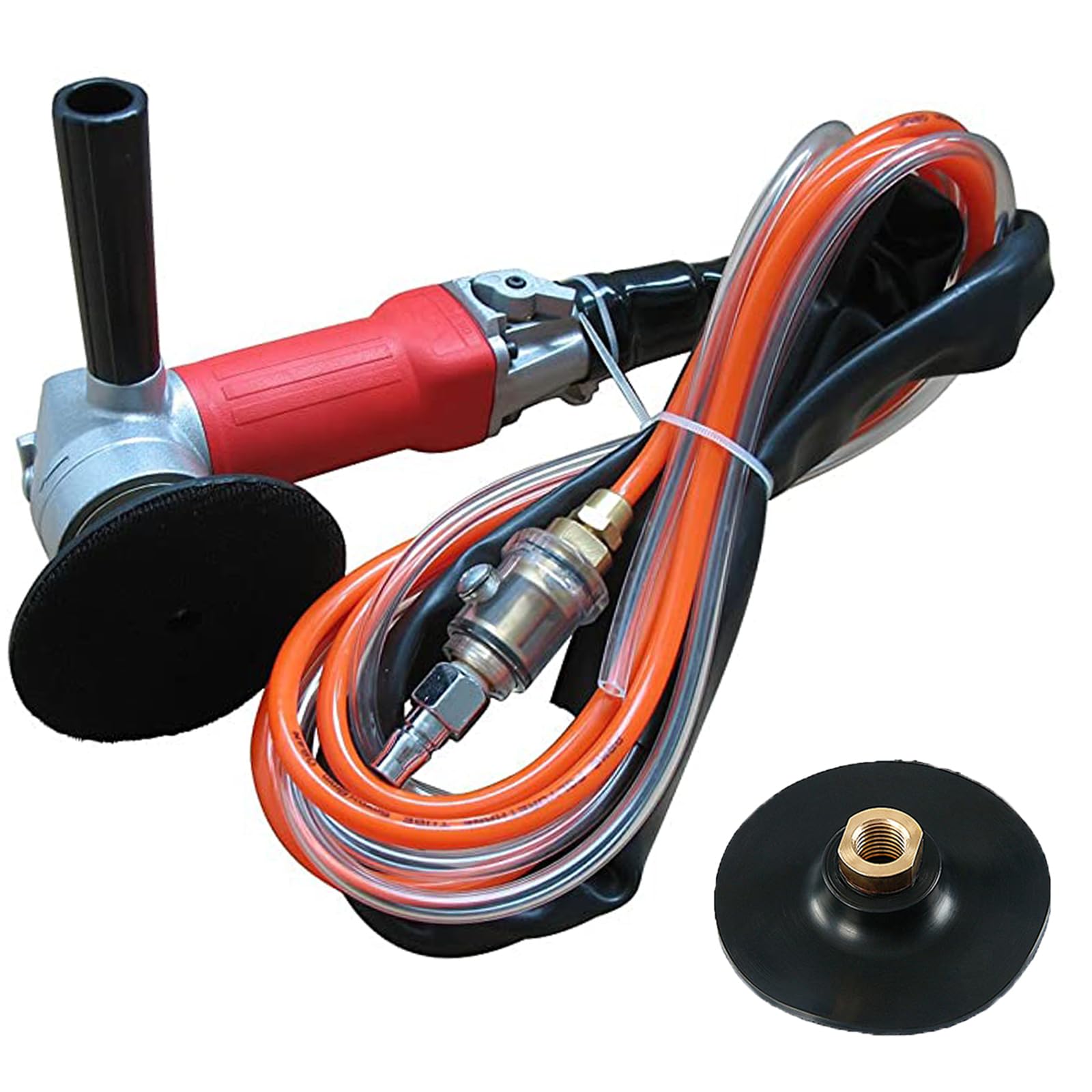 Air Grinder,4-Inch Air Wet Stone Polisher 5500 Rpm with Rear Exhaust,Air-Powered Stone Polisher