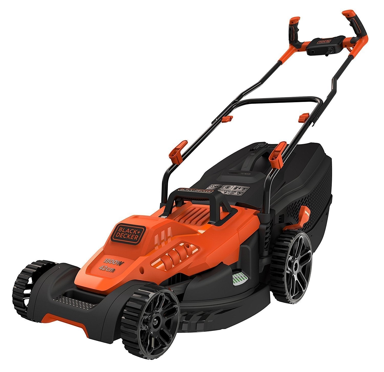 BLACK+DECKER Wired Trimmer - 6 adjustable heights, orange, BEMW481BH-QS