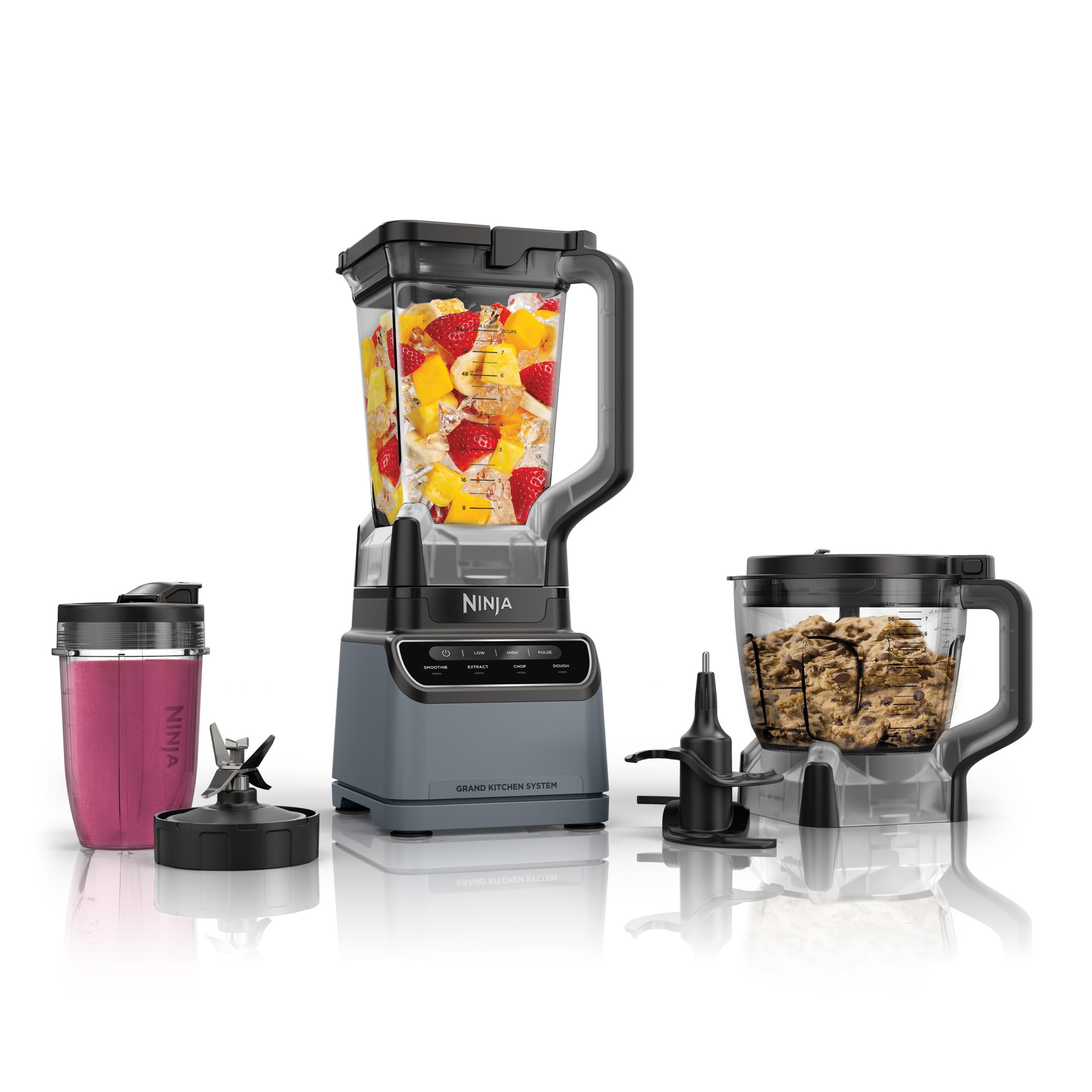 Ninja Grand Kitchen System 1200, Blender, 4 Preset Auto-iQ Programs, 72 oz. full-size pitche (KS500)