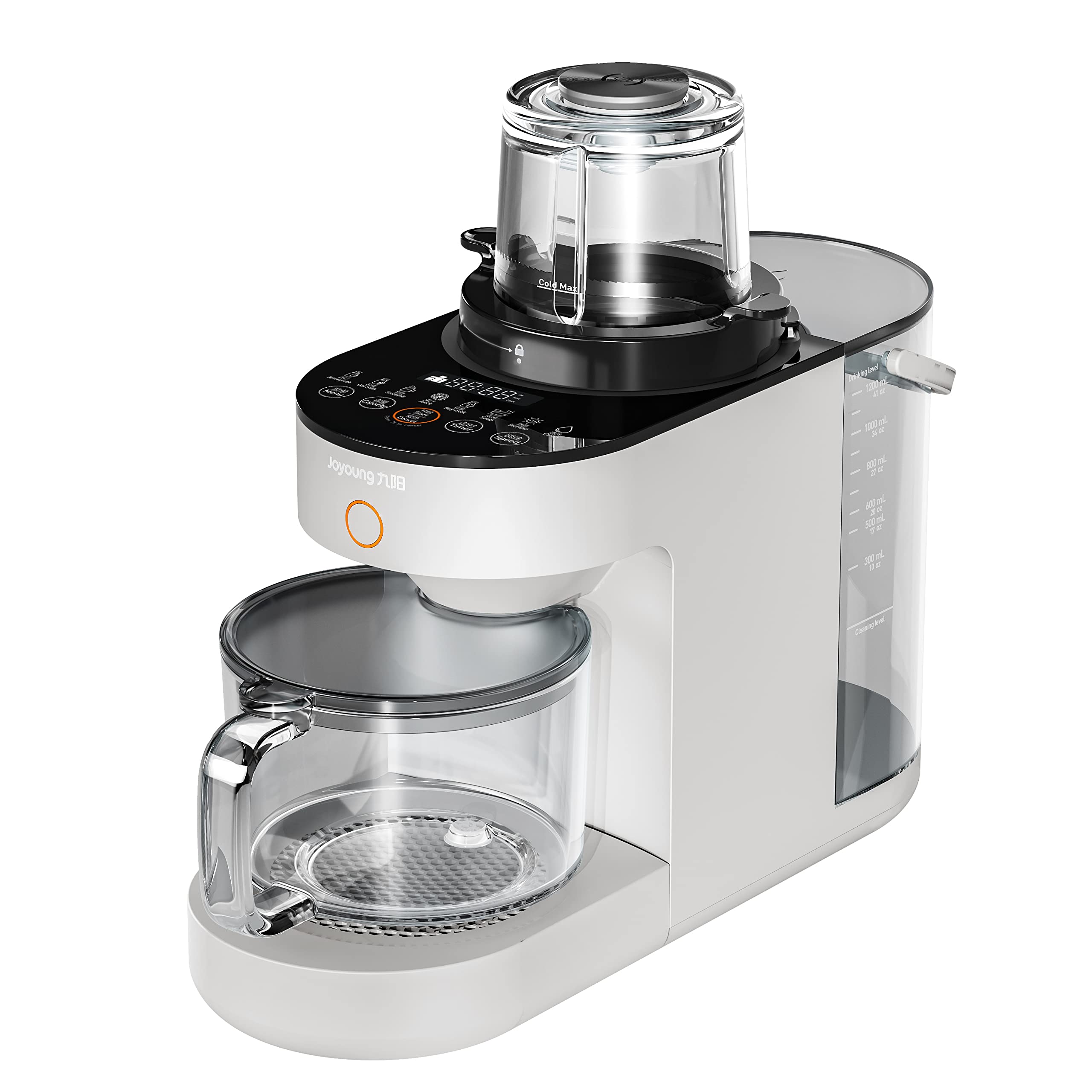 JOYOUNG 1200ml Food Blender, White, 8 Functions, Quick Vegan Milk in 3 Minutes