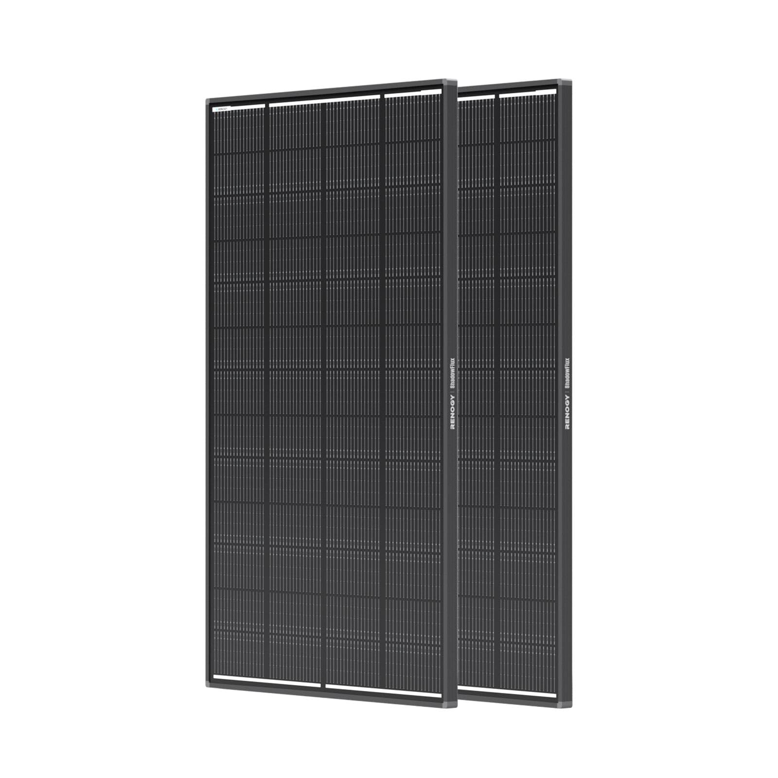Renogy 400 Watt ShadowFlux Anti-Shading Solar Panel N-Type, 2PCS 200W Solar Panels 12 Volt 16BB, 25% High-Efficiency PV Module for RV Marine Rooftop Farm Battery