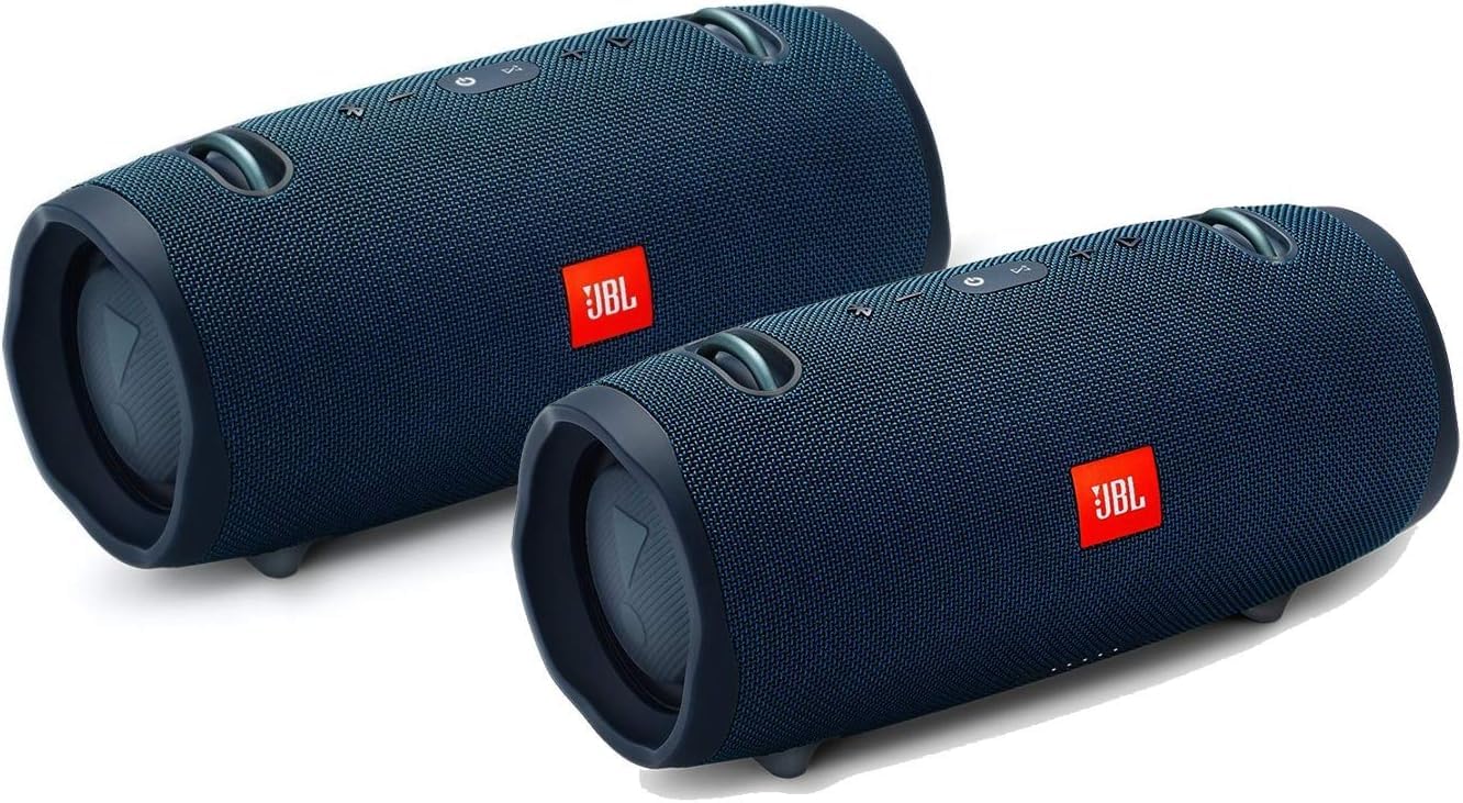 JBL Xtreme 2 Portable Wireless Bluetooth Speakers - Pair (Blue)