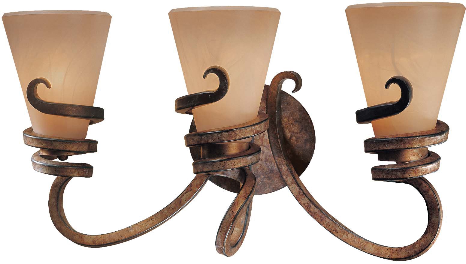 Minka Lavery Wall Light Fixtures 6763-211 Tofino Reversible Glass Bath Vanity Lighting, 3 Light, 300 Watts, Bronze