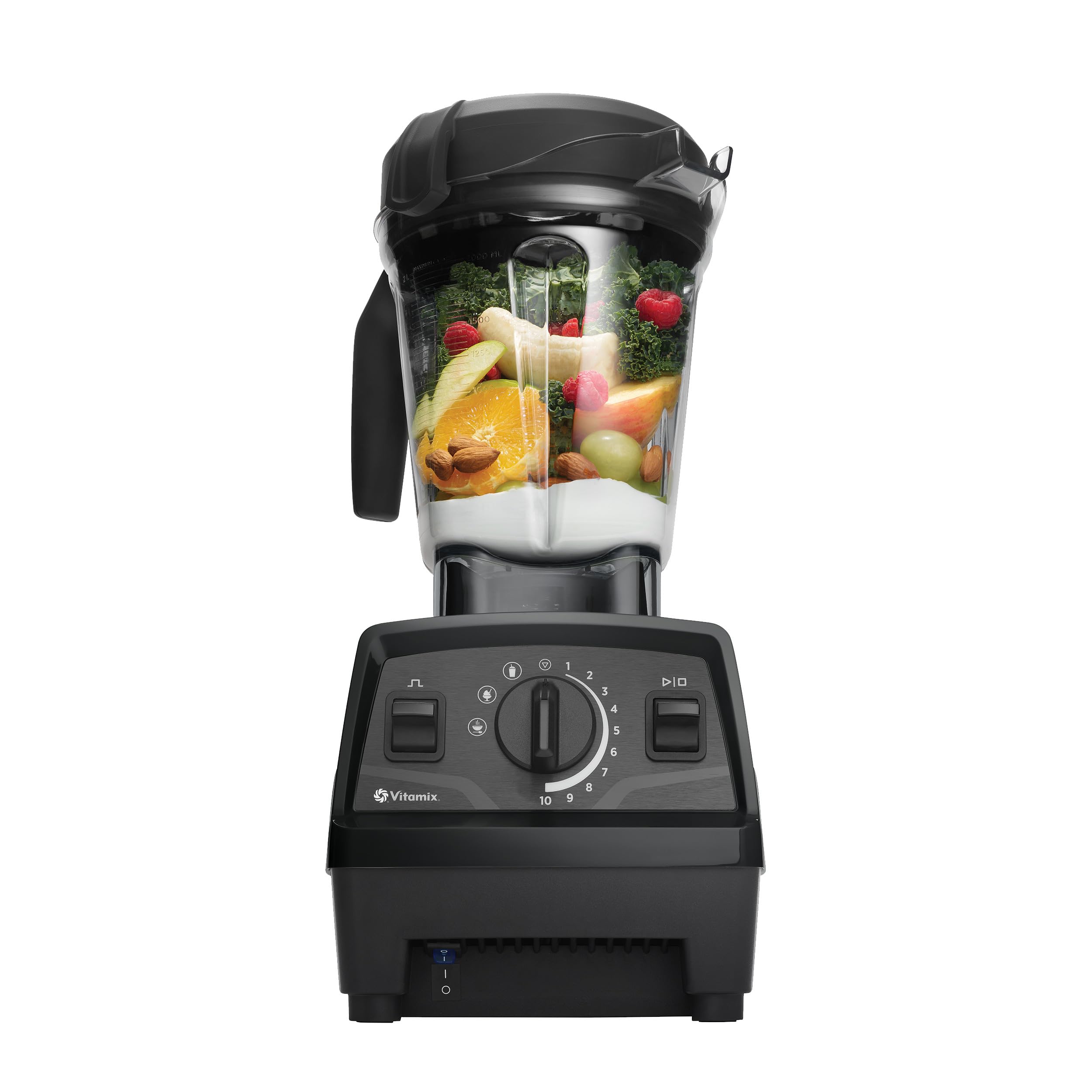 Vitamix Explorian Blender with Programs, Professional-Grade, 64 oz. Low-Profile Container, Black (Renewed Premium)