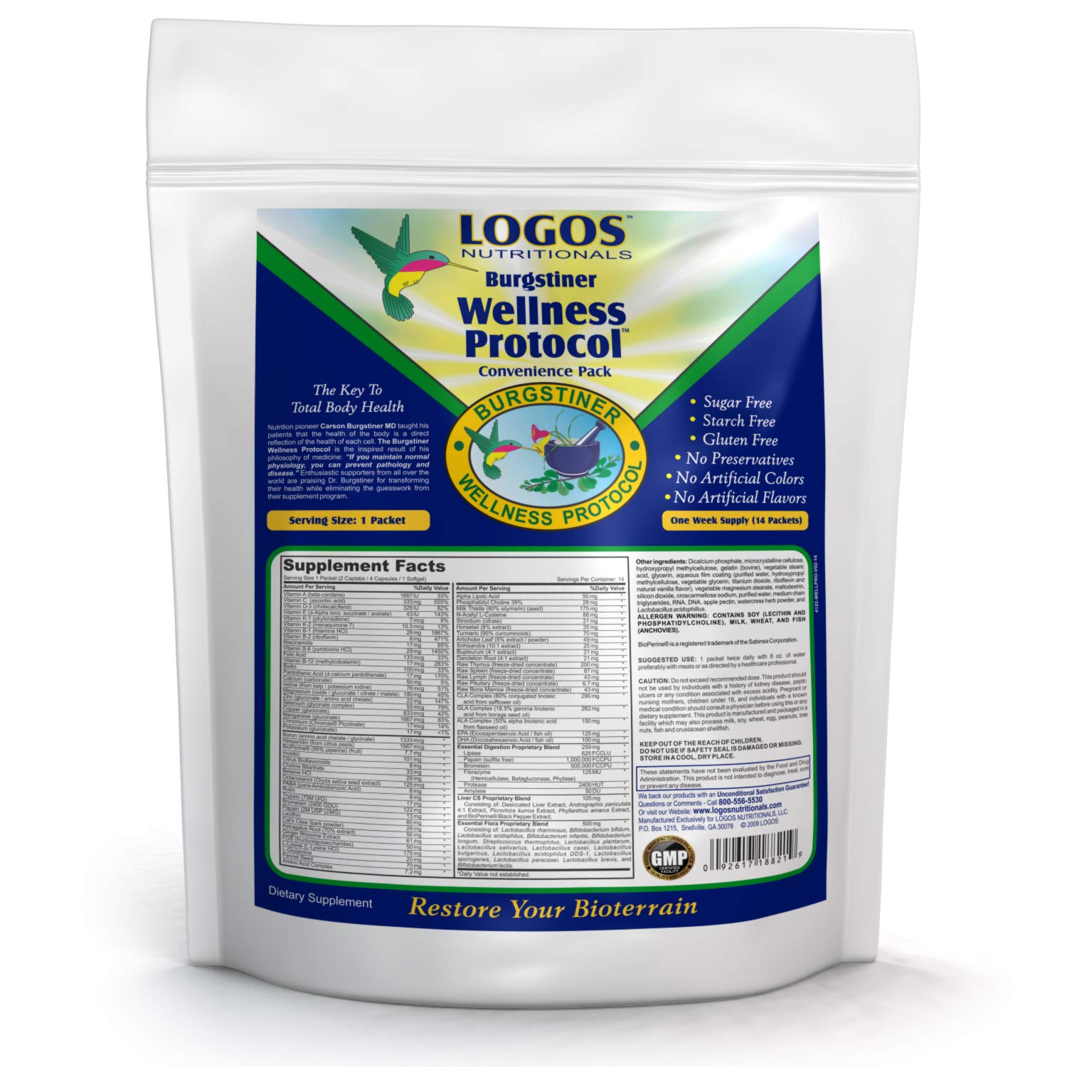 logos nutritionals Multivitamin Packs |14 Vitamin Packs for Men & Women