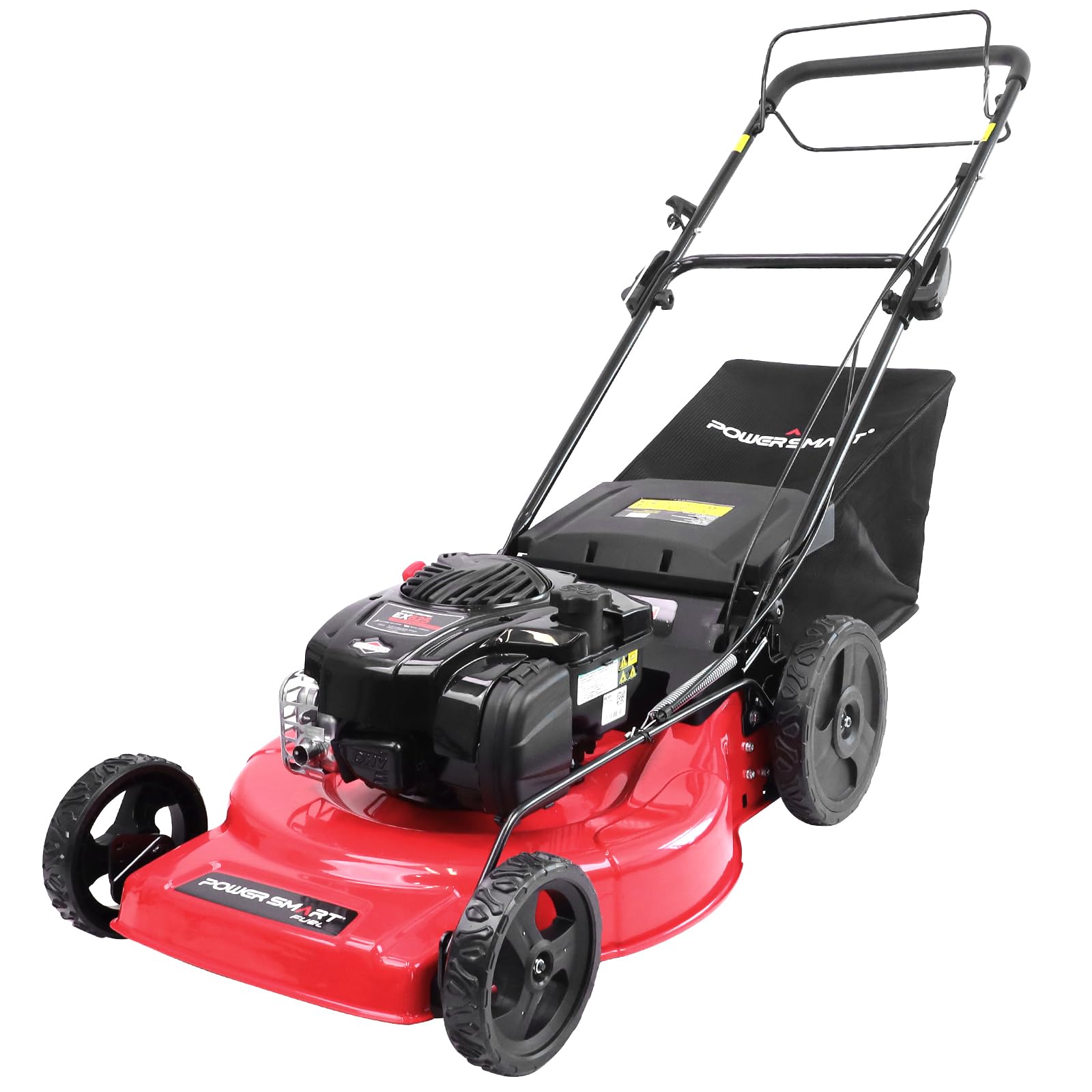 PowerSmart Self Propelled Gas Lawn Mower, 22-Inch with 150cc Briggs and Stratton EX550 Engine 3-in-1 Versatility
