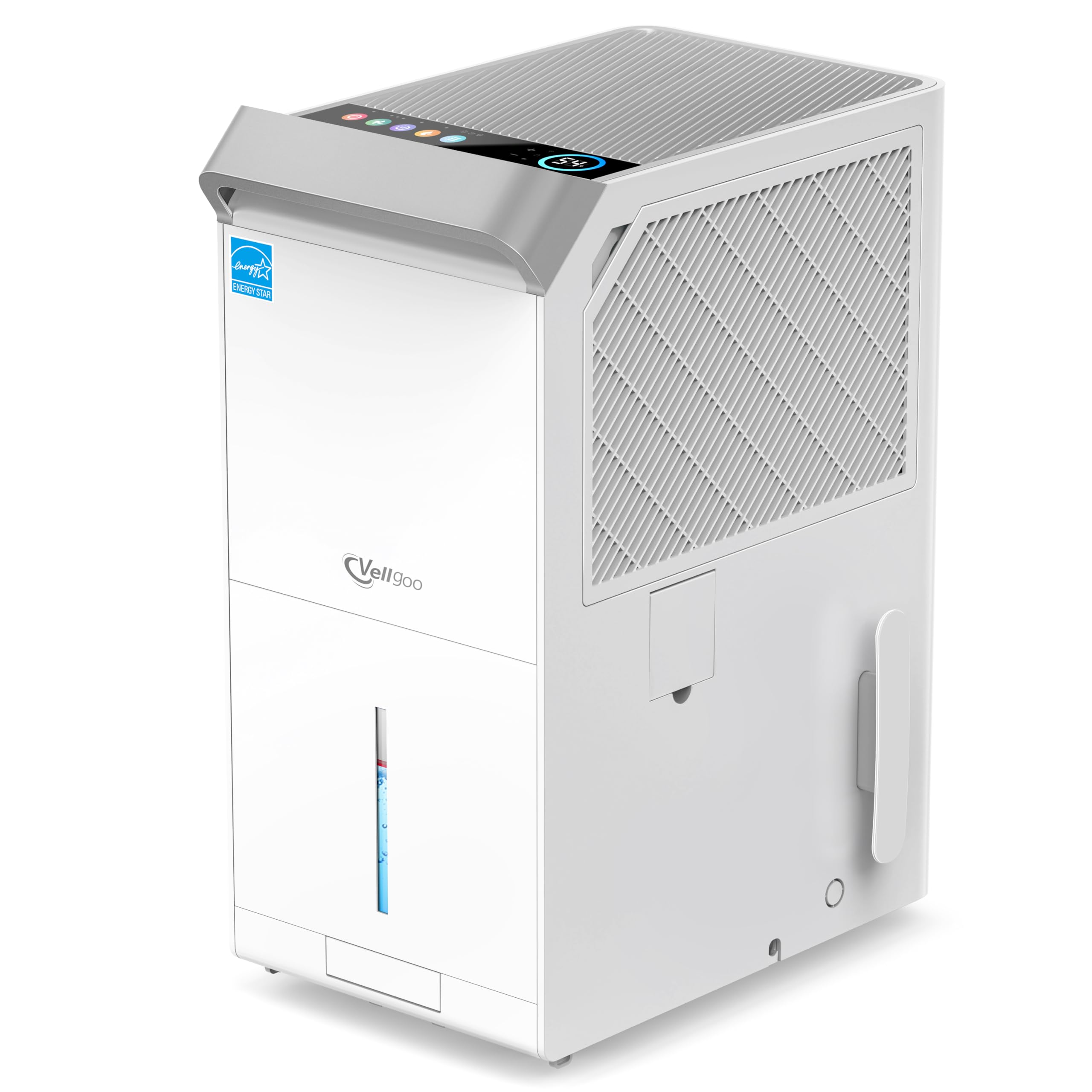 Vellgoo 4,000 Sq.Ft Most Efficient Energy Star 2024 dehumidifier for Basement, 50 Pint 2024 DOE Dehumidifiers for Home Large Room, Intelligent Humidity Control