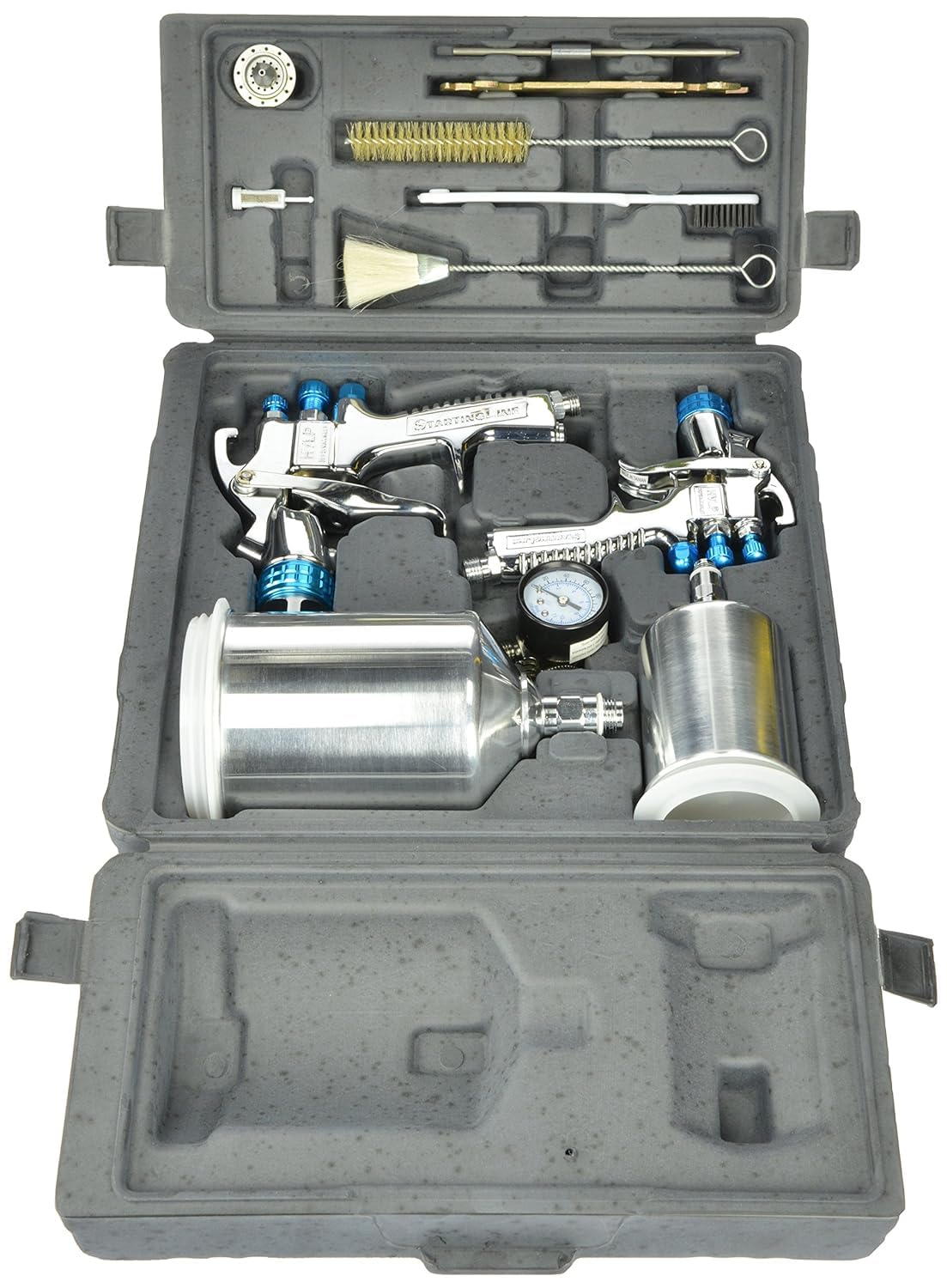 DeVilbiss 802342 StartingLine HVLP Gravity Spray Gun Kit, 2.7, Factory