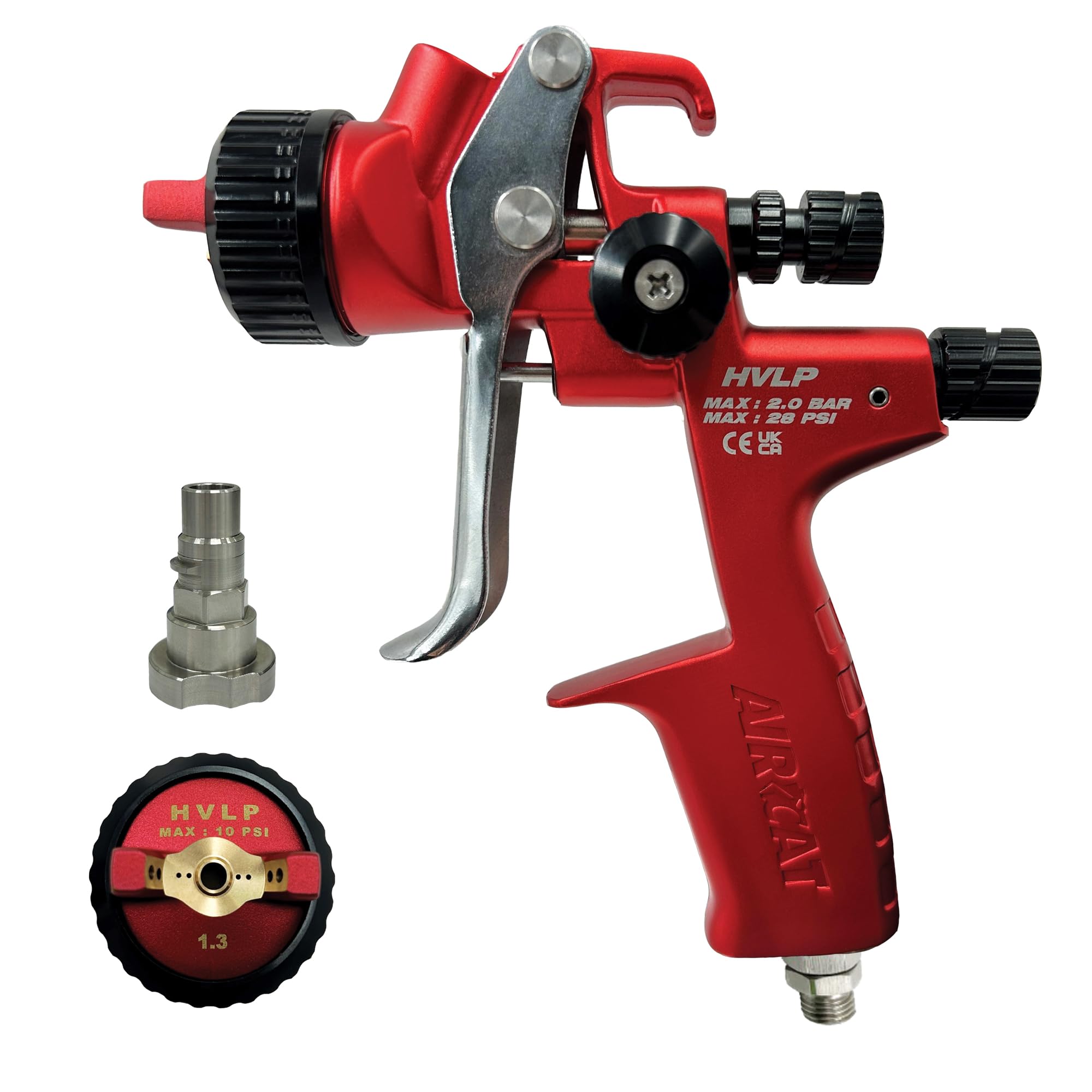 AIRCAT Pneumatic Tools 6900 1.3 mm HVLP Gravity Feed Spray Gun