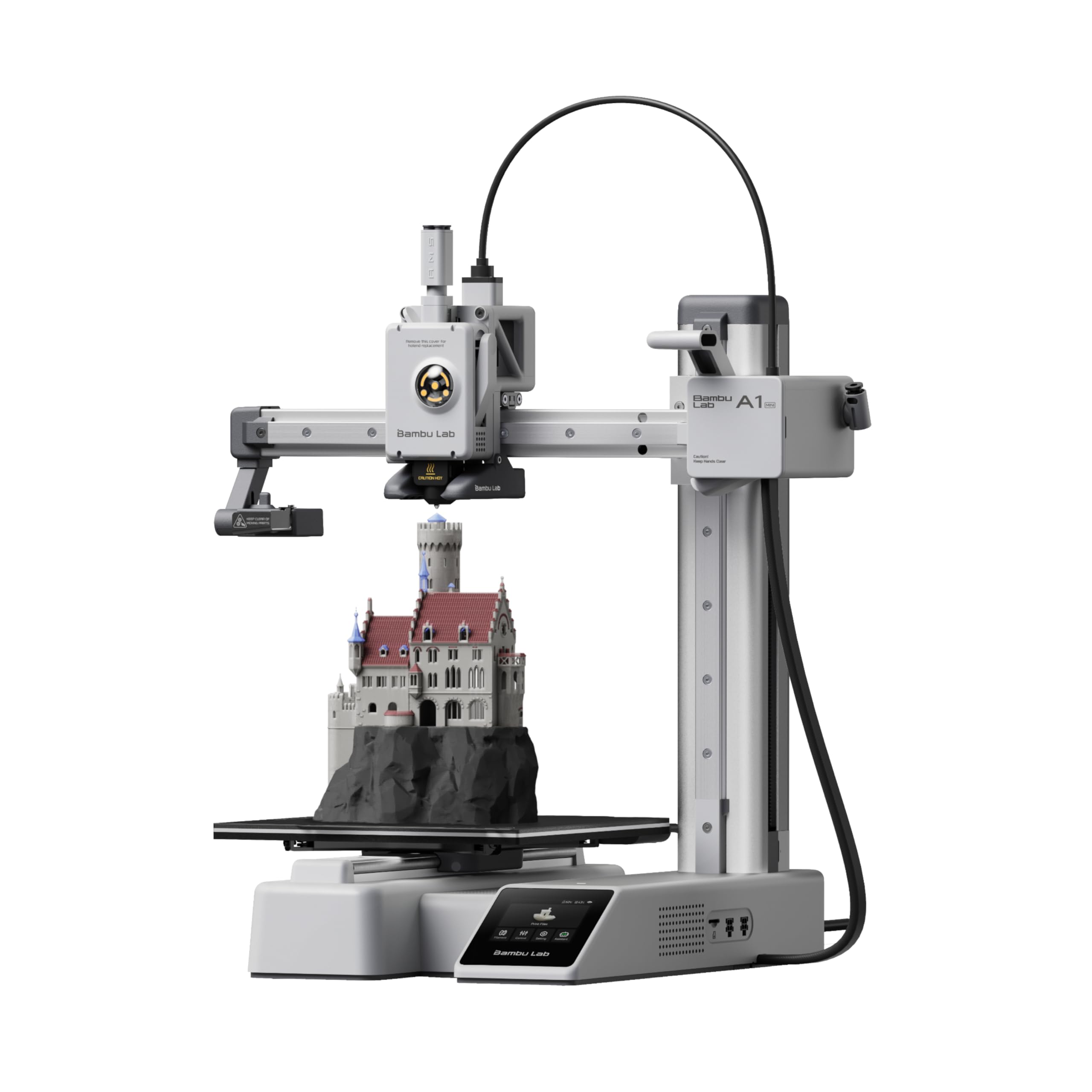 Bambu Lab A1 Mini 3D Printer, Support Multi-Color 3D Printing, Set Up in 20 Mins, High Speed & Precision, Full-Auto Calibration & Active Flow Rate Compensation, ≤48 dB Quiet FDM 3D Printers