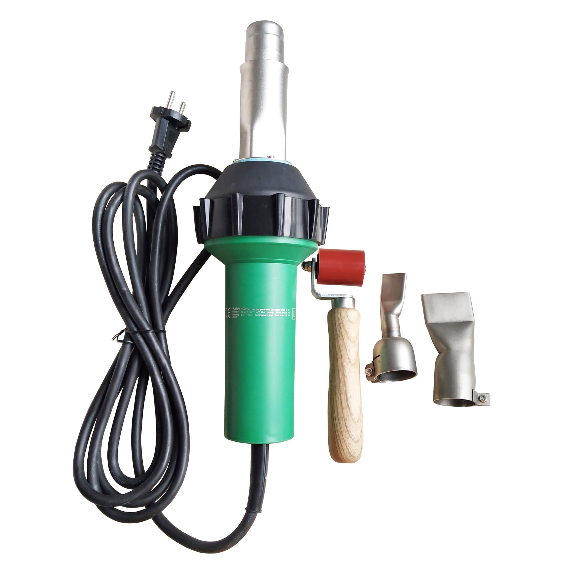 BAISULI Plastic Welding Gun hot air Blower 1600W hot air Welder Roofing Membrane Plastic Welding Heat Guns with delay Shutdown Function(220V)