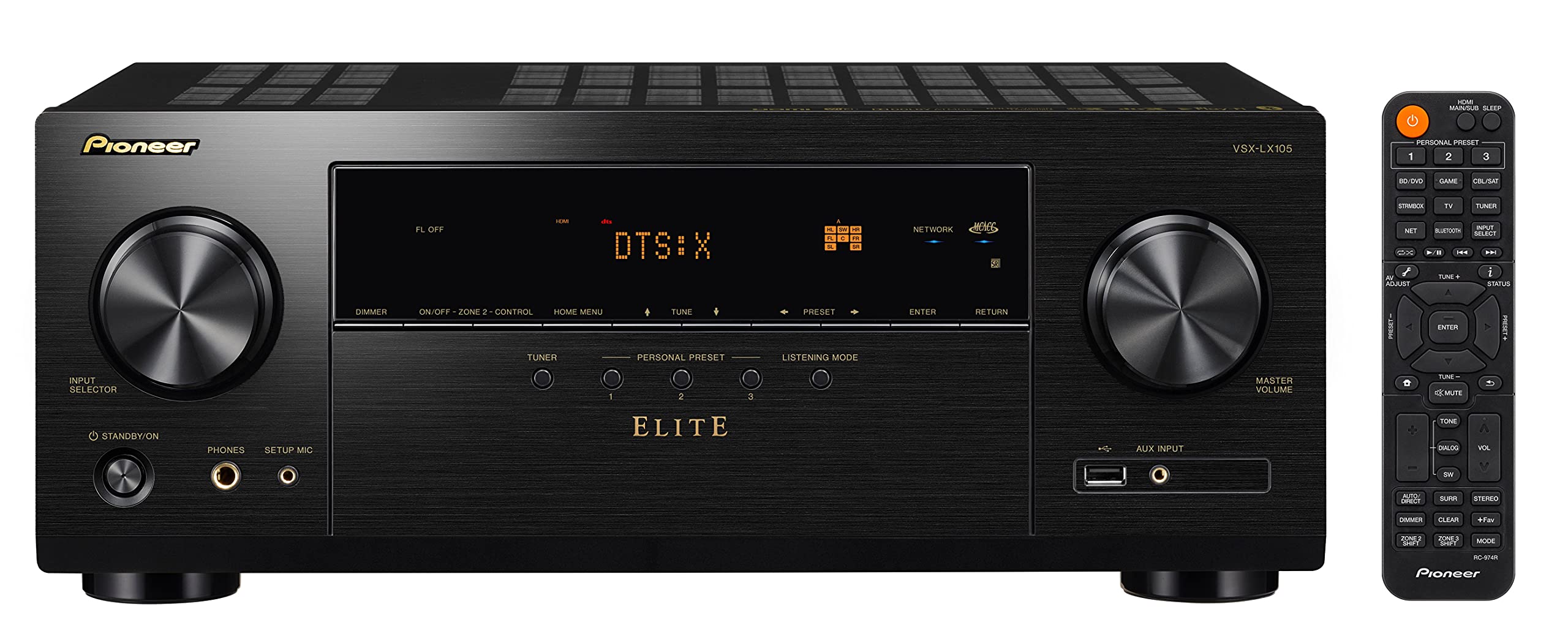 Pioneer Elite VSX-LX105 7.2 Channel Network AV Receiver
