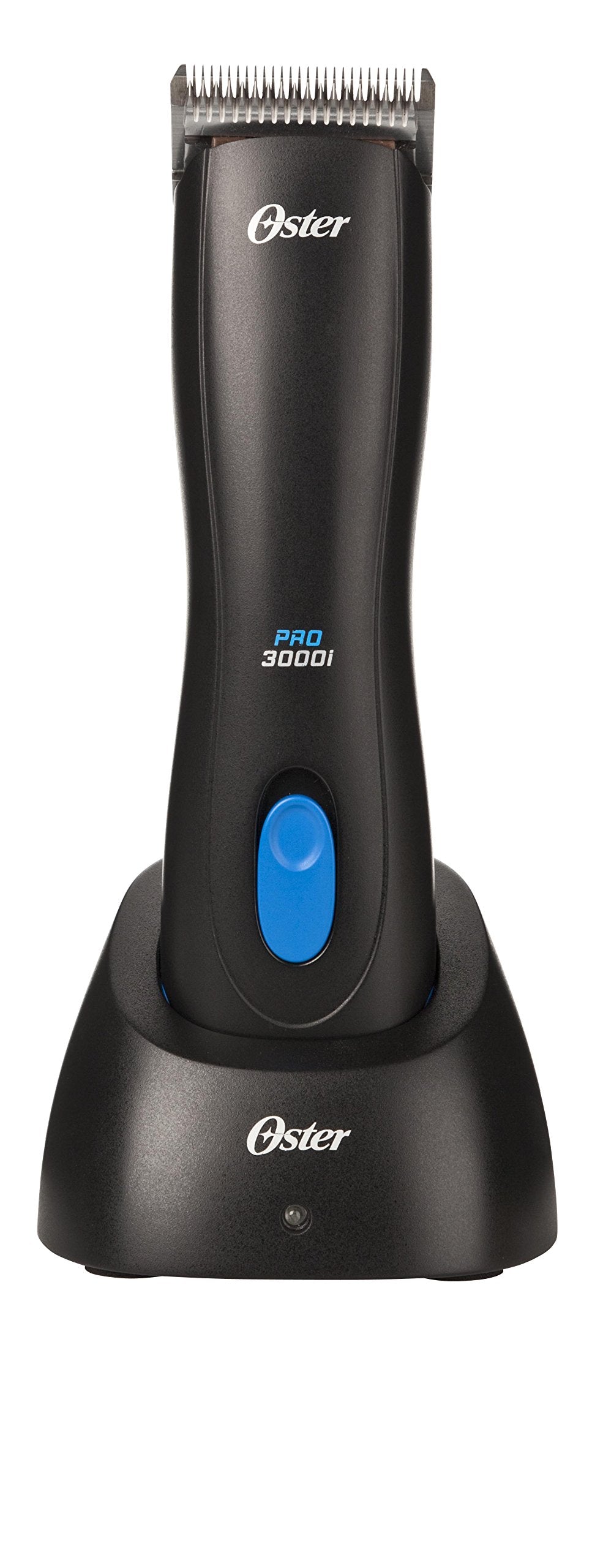 Oster Pro 3000i Cordless Pet Clippers with Size 10 CryogenX Blade (078003-100-000), 6.90 x 1.80 x 1.90 Inch, Black / Blue