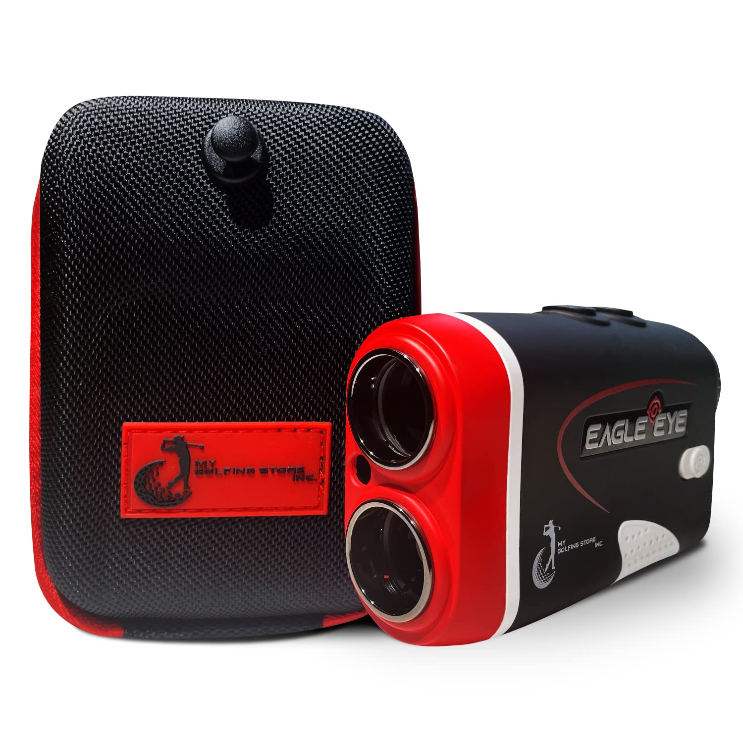 My Golfing Store Eagle Eye Elite Golf Rangefinder with Slope | Precision Laser Range Finder for Golfing | Magnetic Holder | with Batteries | Yardage Measuring Device | Accessories Included