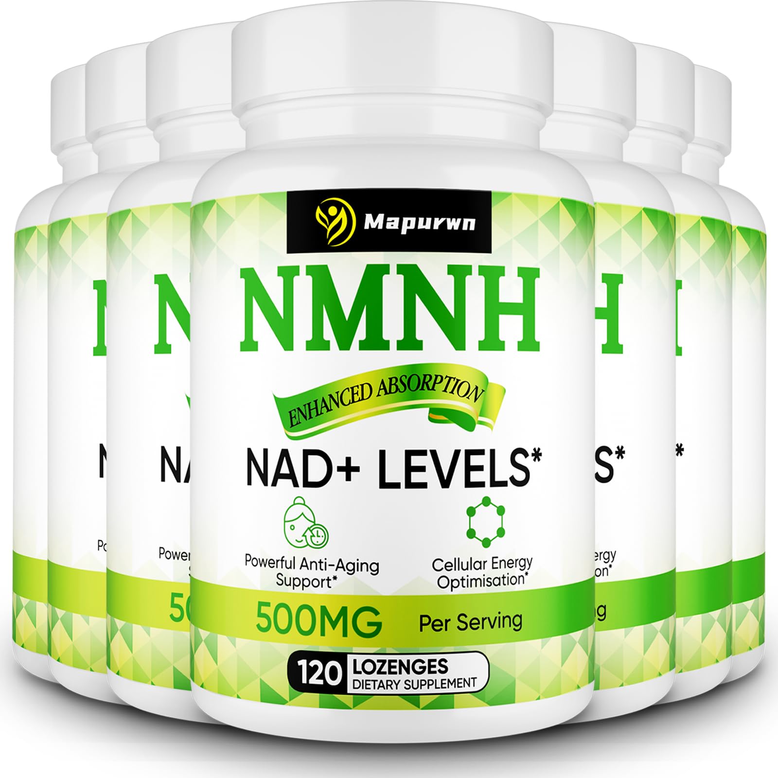 Mapurwn NMNH Supplement 500mg per Serving- 7 Pack