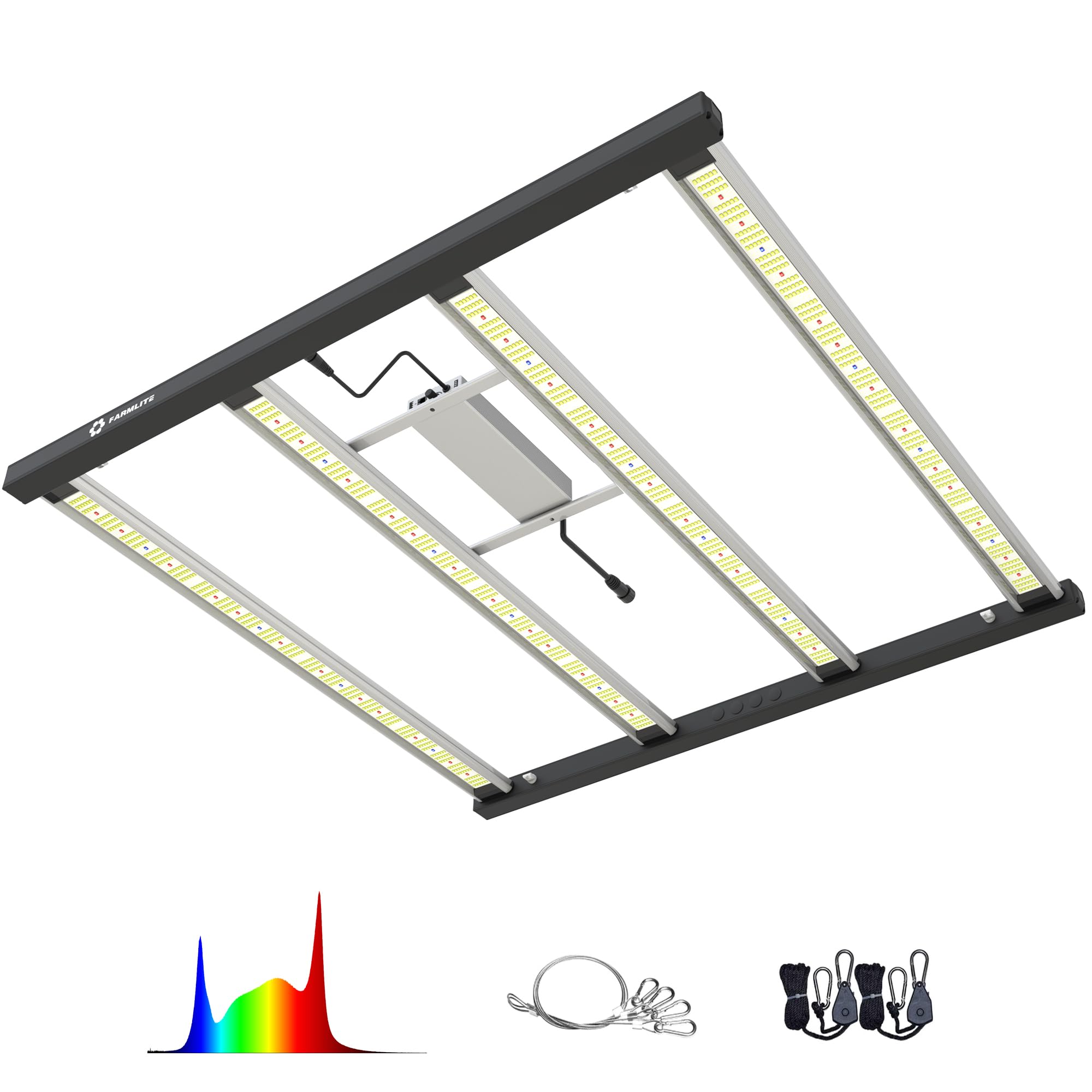 FARMLITE LED Grow Lights for Indoor Plants - Full Spectrum Growing Light - Plant Hanging Growing Lamps - Seedling Daisy Chain - Dimmable Board - 4x4ft Coverage (420watts)