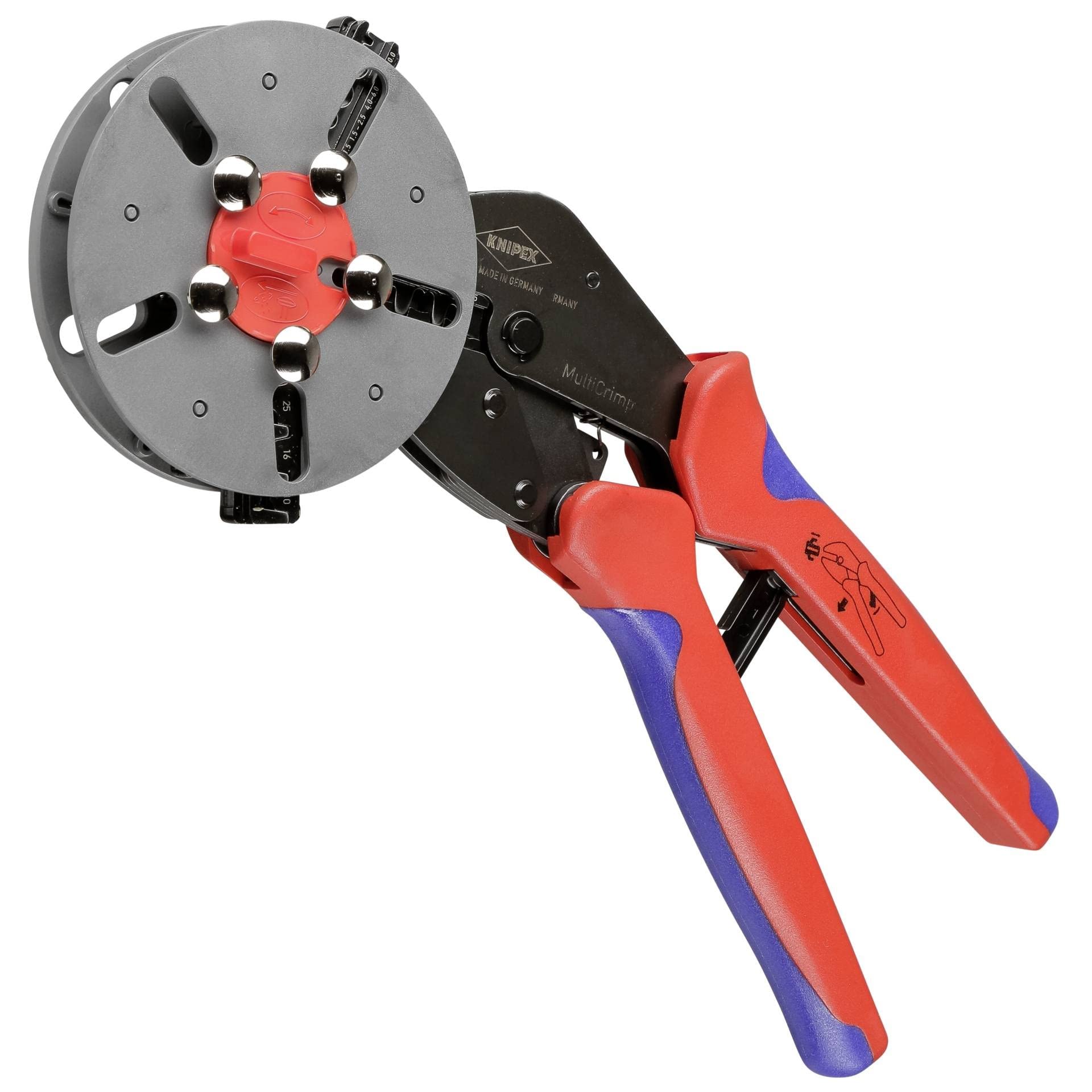 Knipex 97 33 02 Crimping Pliers "MultiCrimp" with 5 interchangeable dies