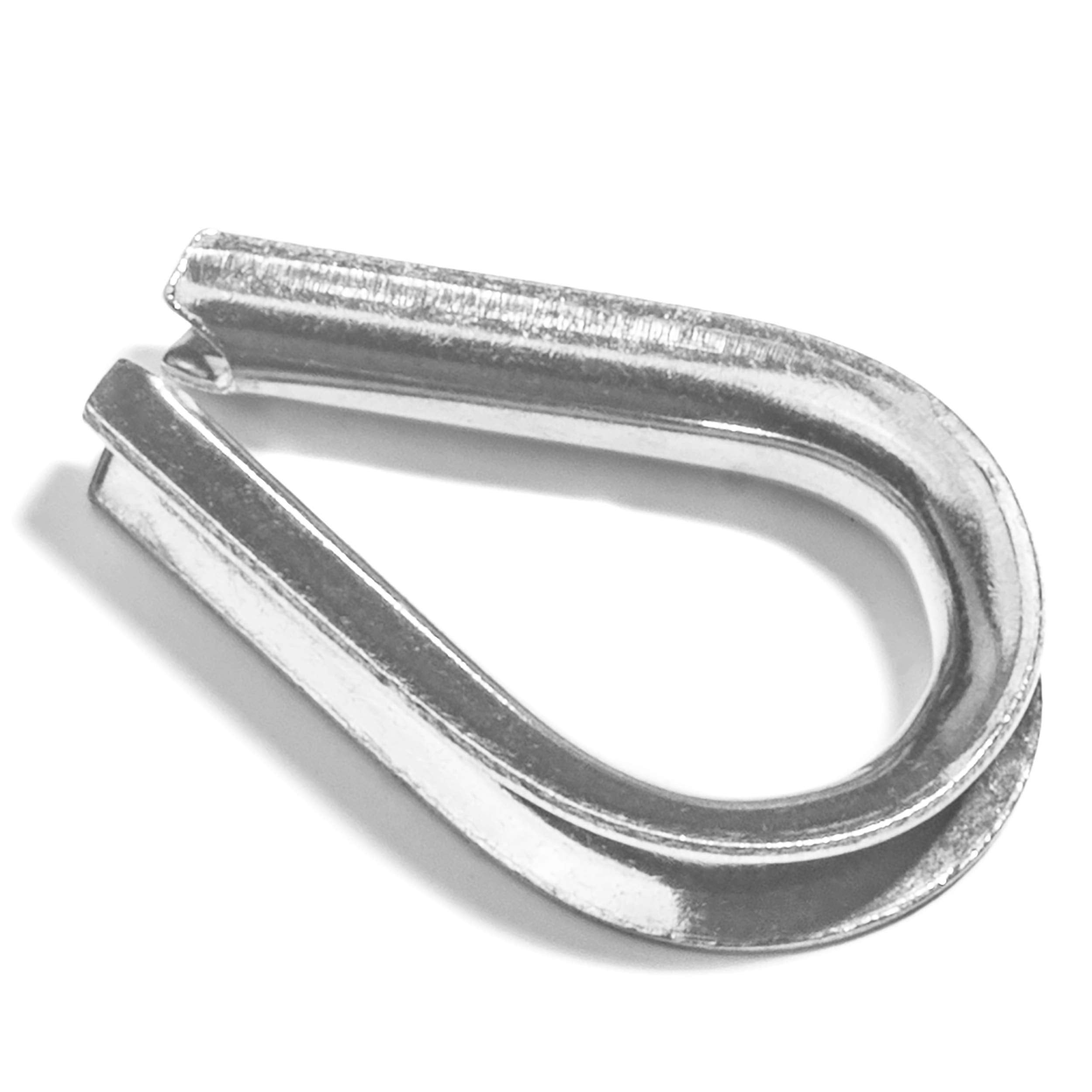 Premier Stainless Solutions Heavy Duty Stainless Steel Thimbles for 7/8” Cables, T316 Marine Grade – Lot of 10