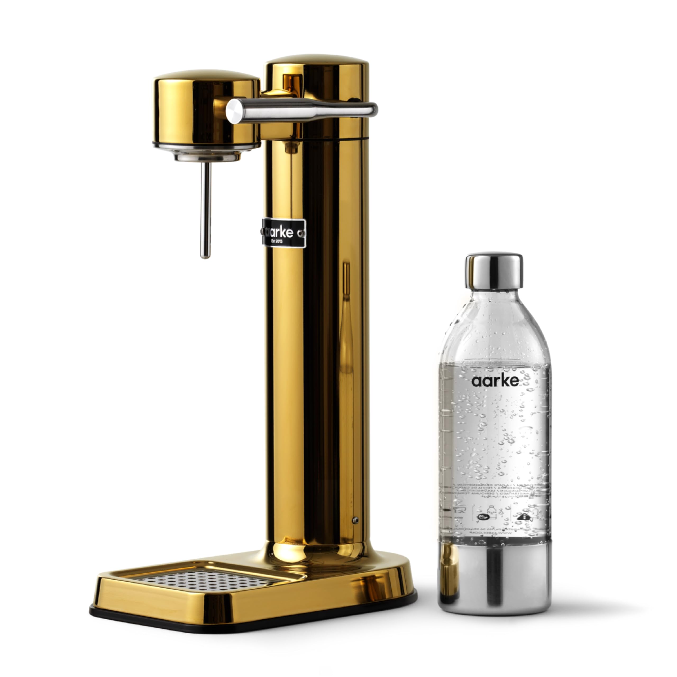 aarke - Carbonator III Premium Carbonator/Sparkling & Seltzer Water Maker with PET Bottle (Brass)