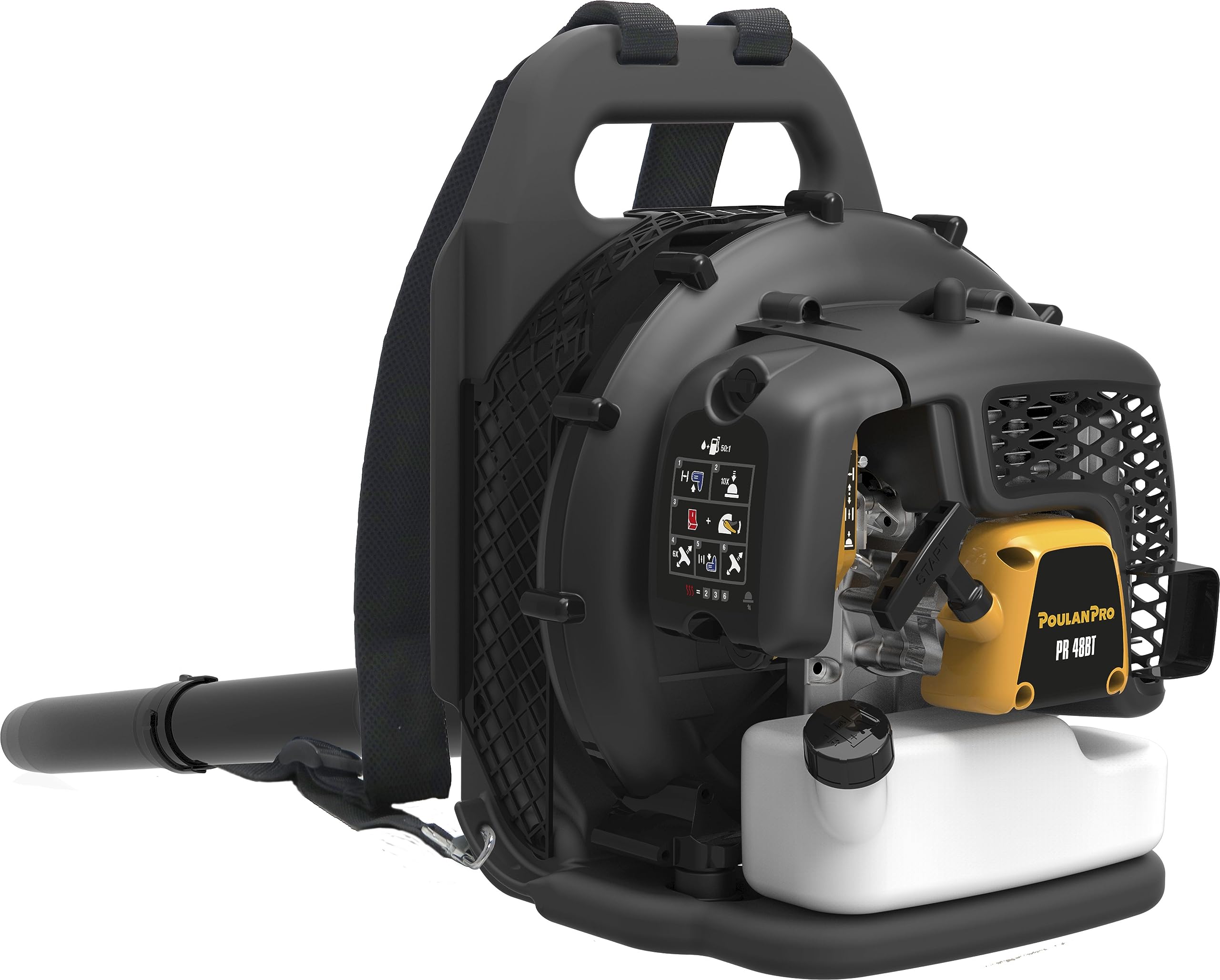 Poulan Pro Poulan Pro PR48BT 48cc 2-Cycle Gas 475 CFM 200 MPH Backpack Leaf Blower