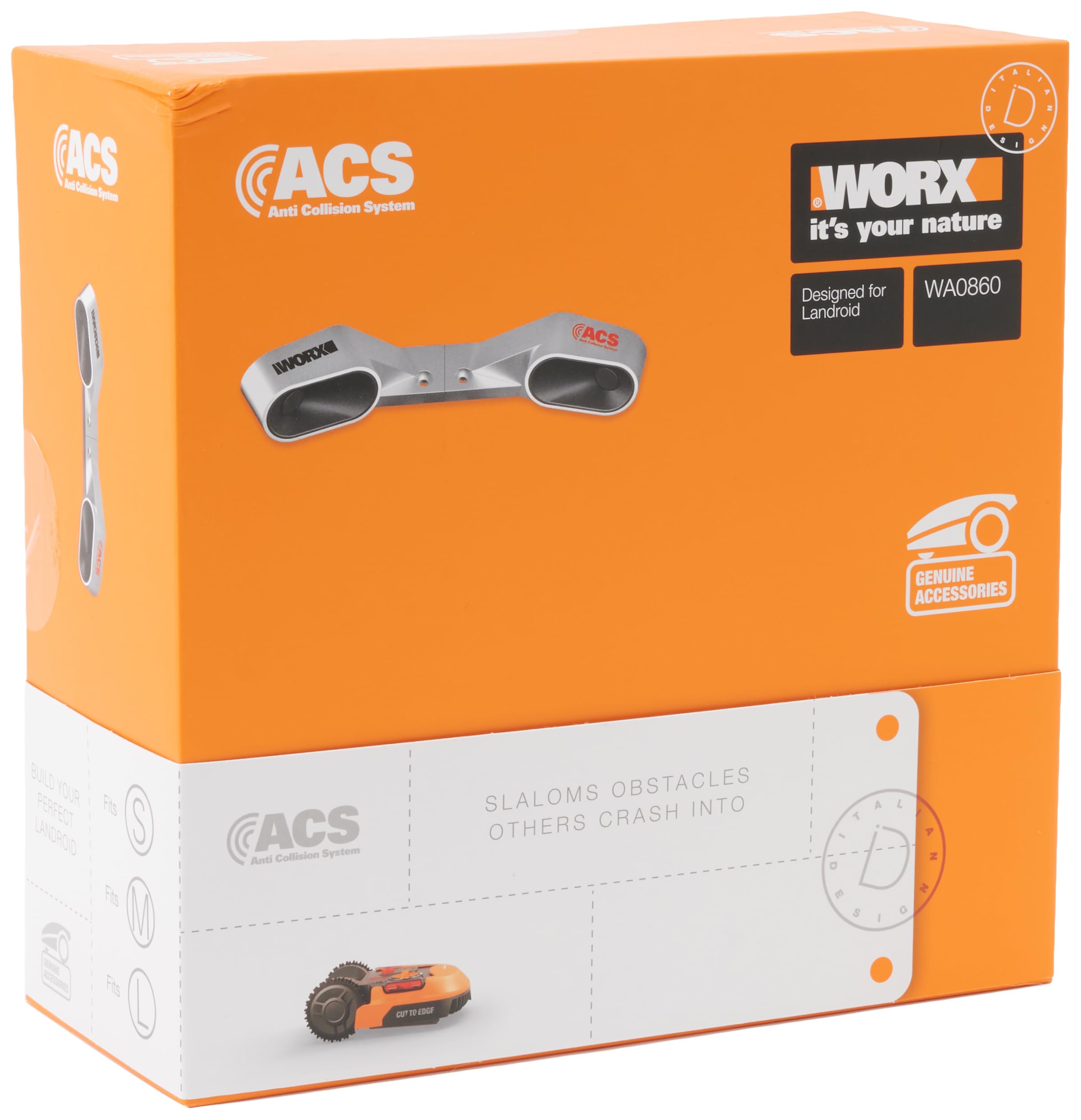 Worx WA0860 Landroid Module Collision Sensor ACS - Obstacle Avoidance - Compatible with All Landroid Models from 2019 (Not for Landroid Vision) - Colour Silver