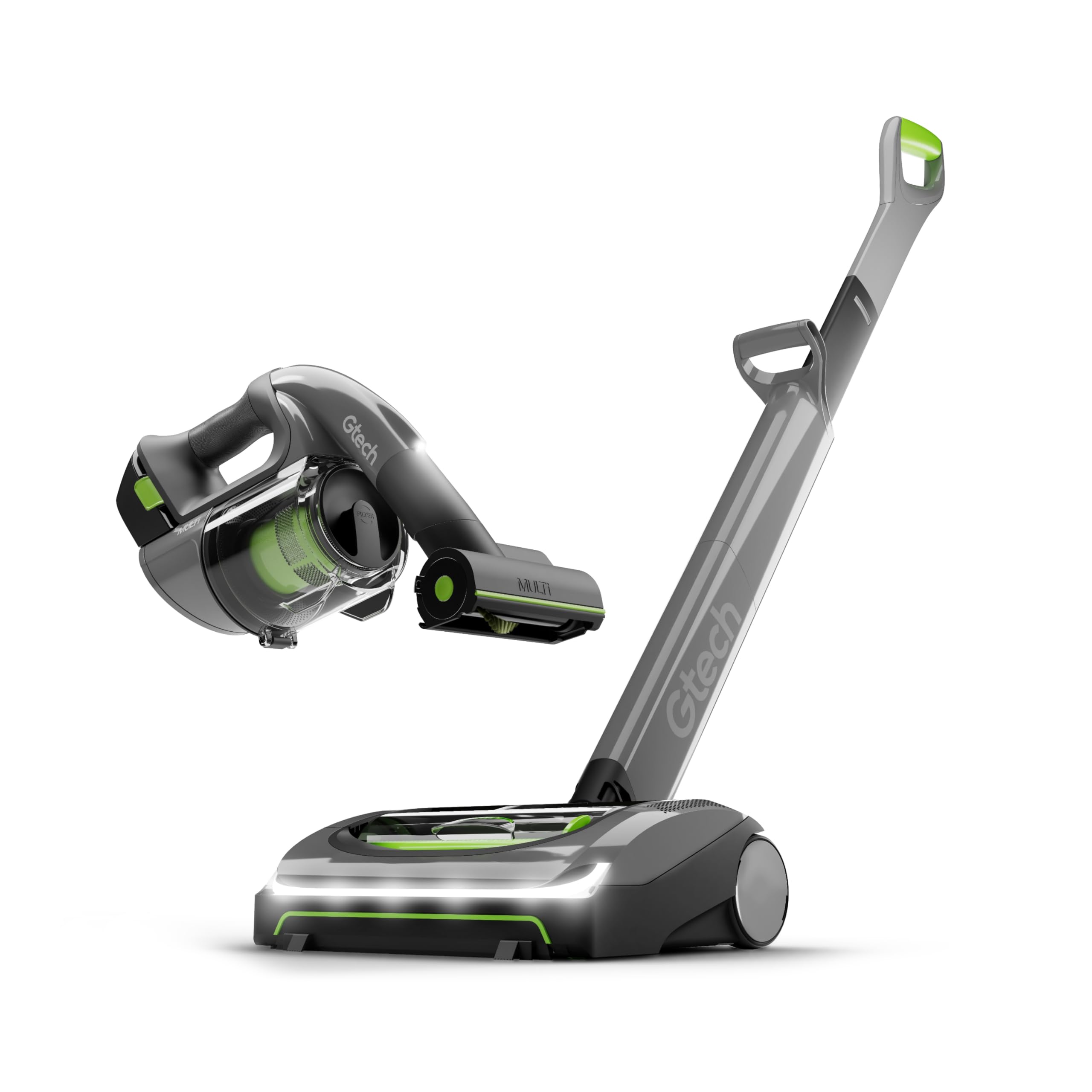 Gtech AirRam MK2 and Multi MK2 Cordless Vacuum Cleaner Bundle - Includes The AirRam 2 Upright and The Multi Portable Handheld - Rechargeable 22V Lithium Ion Battery - Perfect for Stubborn Pet Hair