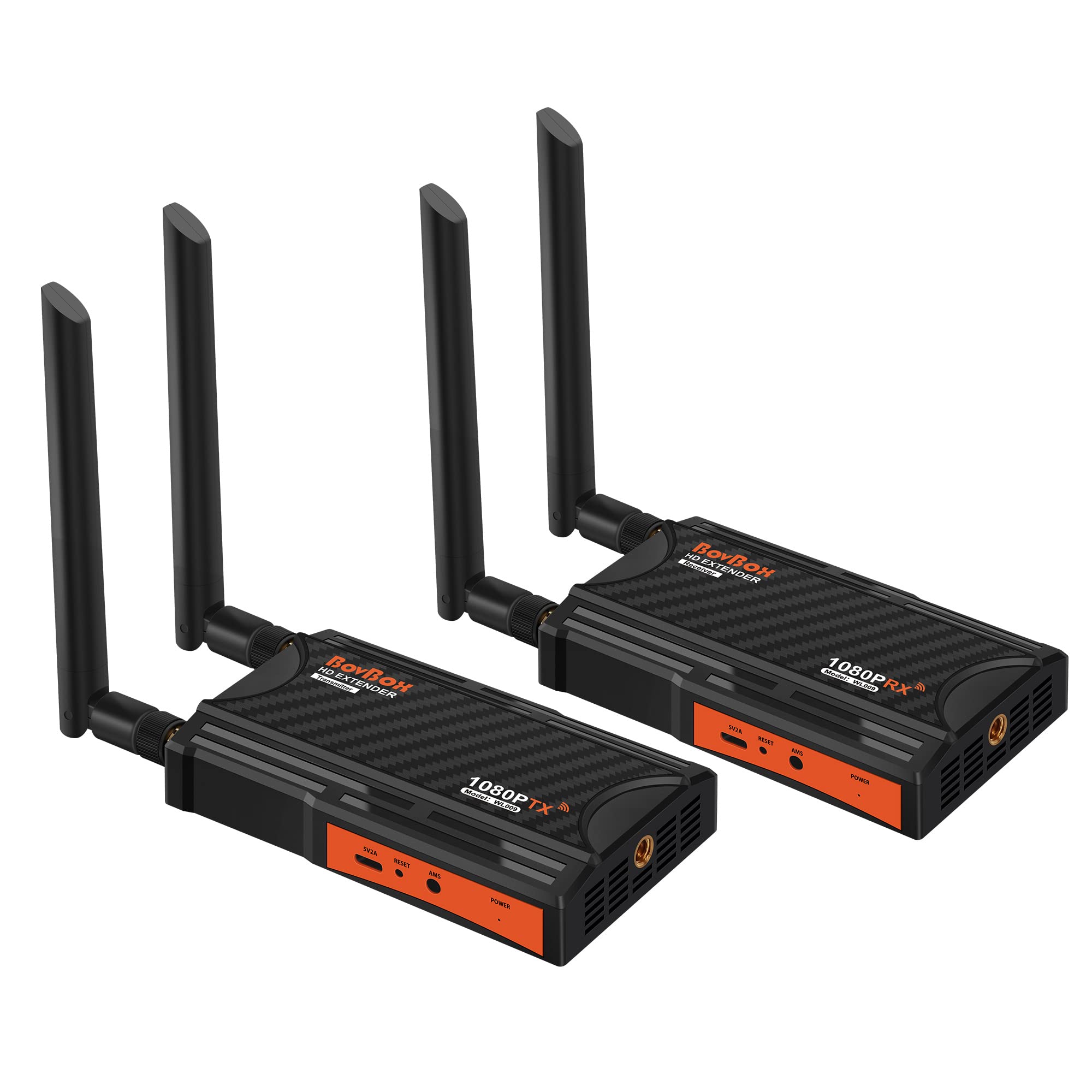 Wireless HDMI Transmitter and Receiver,1080P Full HD Wireless HDMI Extender Kit 820FT with HDMI Loop-Out and Support IR Remote Streaming from PC,Camera,Laptop,Netflix,Ps4/5 to HDTV/Projector/DSLR