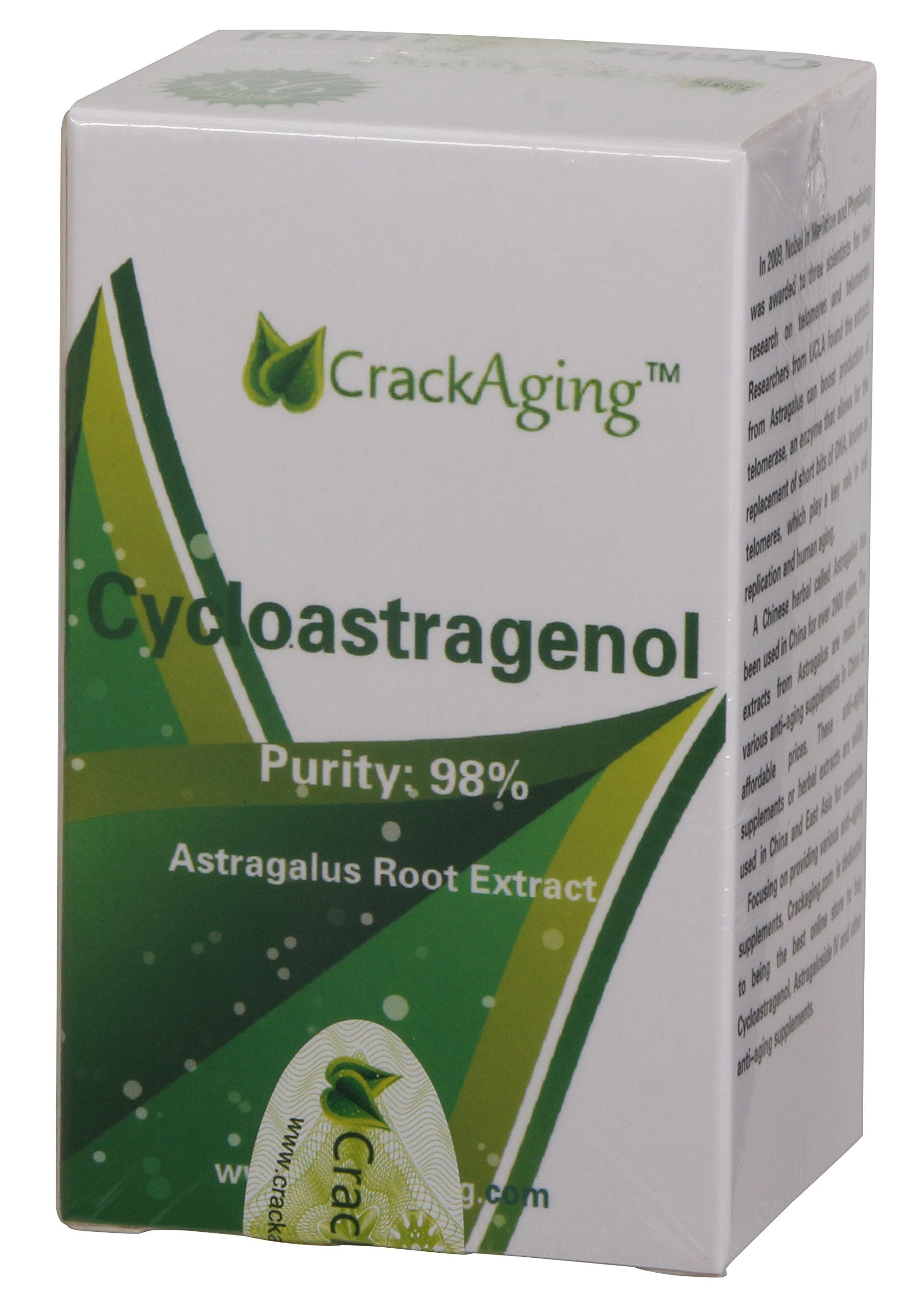 Crackaging Super-Absorption Cycloastragenol 50mg 60caps Anti-Aging reactivate| DNA Cell Telomerase Supplements
