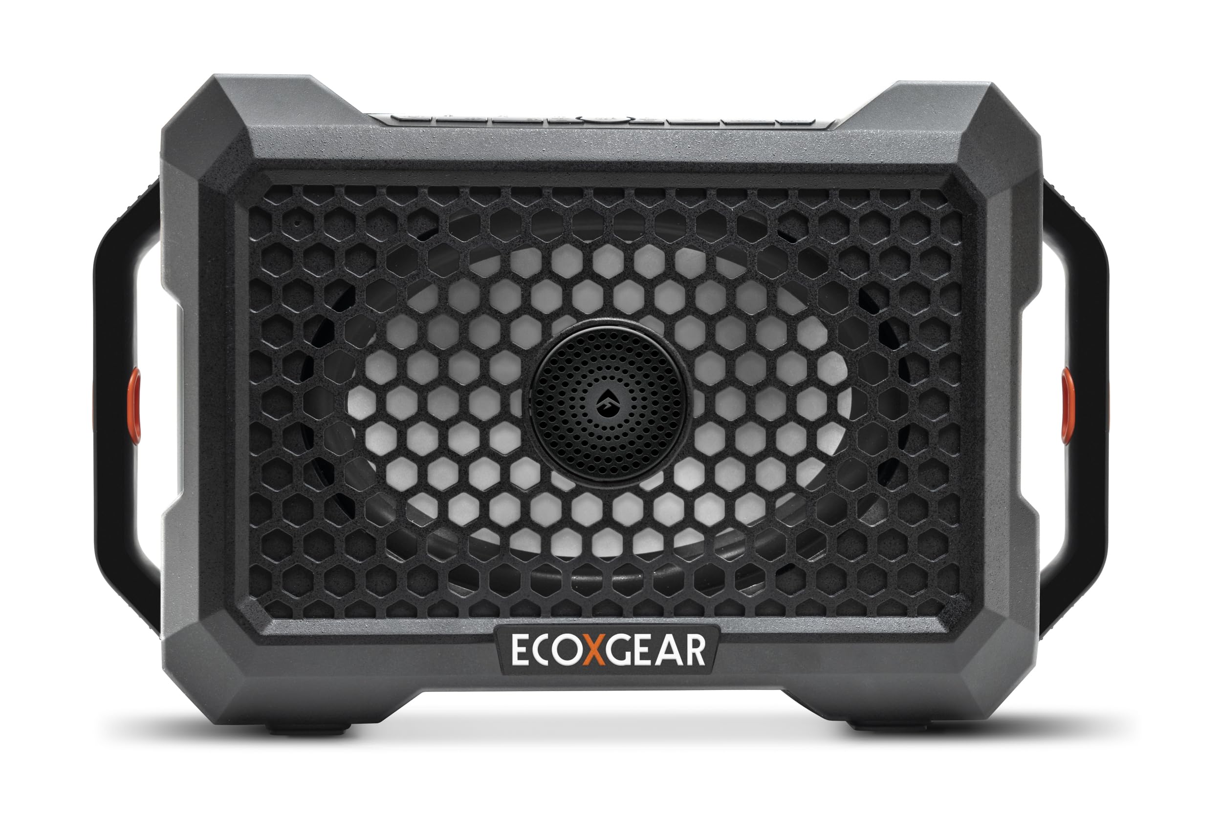ECOXGEAR Defender: Outdoor Portable Bluetooth Speaker, 121dB Massive Sound, Waterproof and Drop Proof, with LED Party Lights, Pair up to 100, 25+ Hours Playtime (Black Oak)