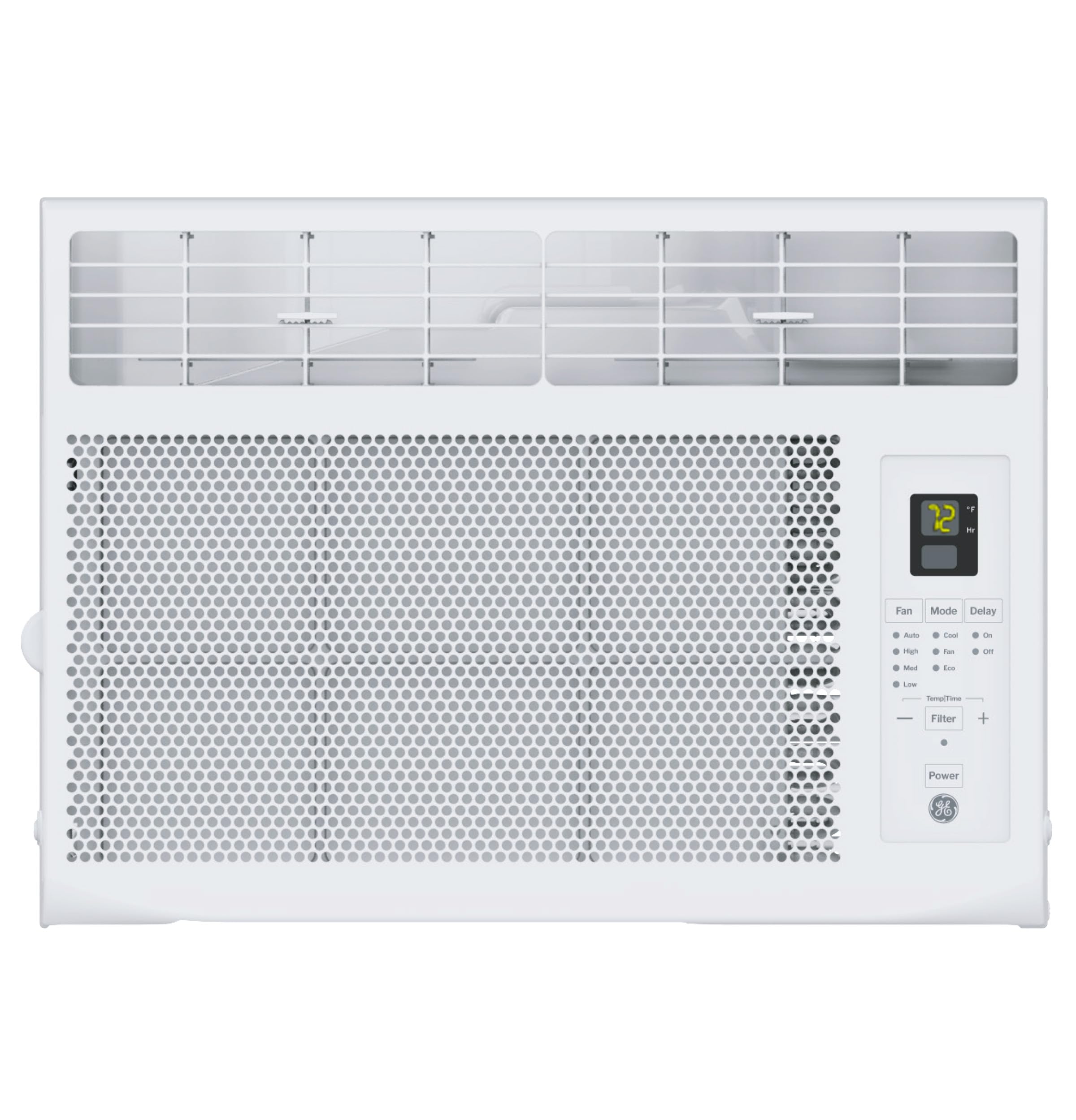 GE Window Air Conditioner Unit, 6,000 BTU for Small Rooms up to 250 sq ft. with Adjustable Fan and Cooling Settings, Perfect for Small Bedroom or Living Room, Easy Install Kit Included, White