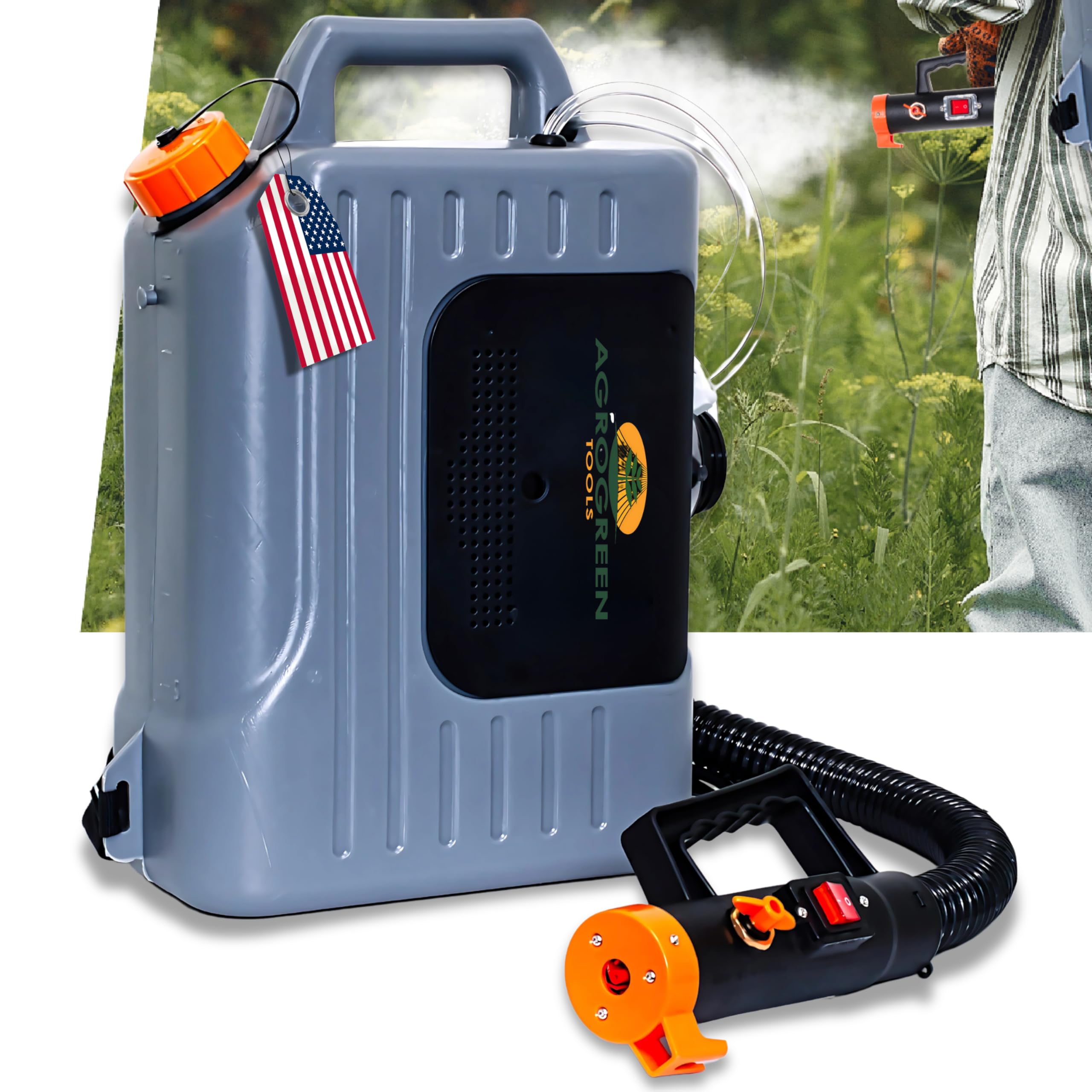 Electric ULV Fogger Machine 10L Backpack Fogger Sprayer- Disinfectant Fogger, Commercial Bug Sprayer, Mosquito, Disinfecting Mold, Insecticide fogger for Indoor Outdoor Garden Home, Hotels