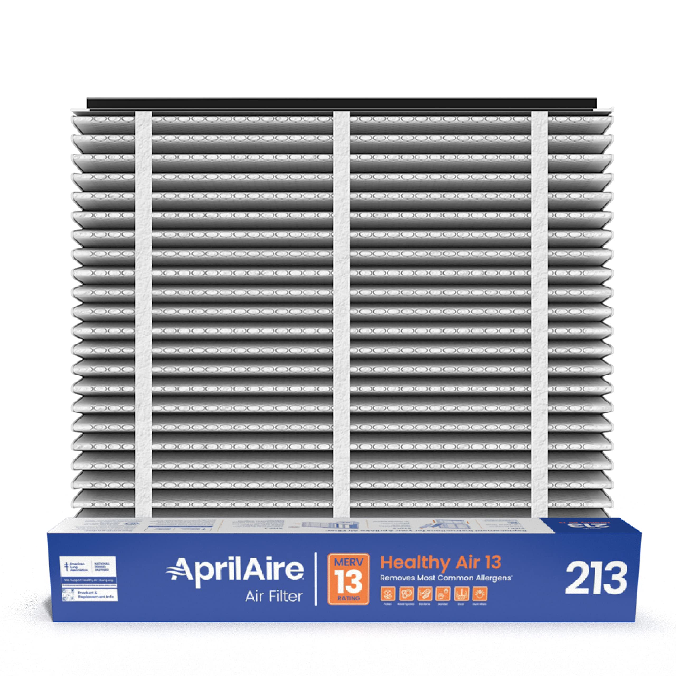 AprilAire 213 Replacement Filter for AprilAire Whole House Air Purifiers - MERV 13, Healthy Home Allergy, 20x25x4 Air Filter (Pack of 4)