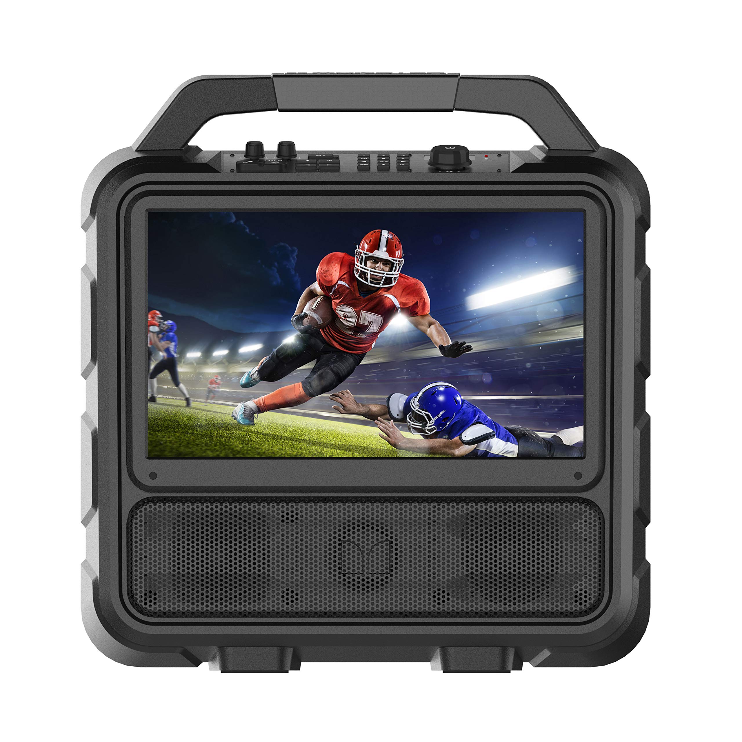 Monster Vision Portable Entertainment System | 15.6-inch Full HD Display, 60W Audio, Up to 25 Hours of Playback. Two HDMI Ports for Your Favorite Smart Streaming or Gaming Device | Weather Resistant