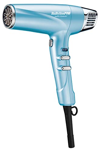BaBylissPRO Hair Dryer, Nano Titanium Dual Ionic Blow Dryer, Hair Styling Tools & Appliances, BNT9100