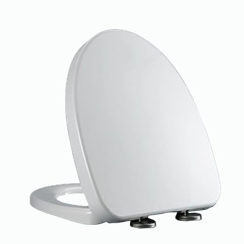 Toilet Seat Thickened with Soft Close, V-Shaped Toilet Seats with Adjustable Hinge, Slow Close Toilet Seat, Easy to Install, Quick Disassembly, Easy to Clean