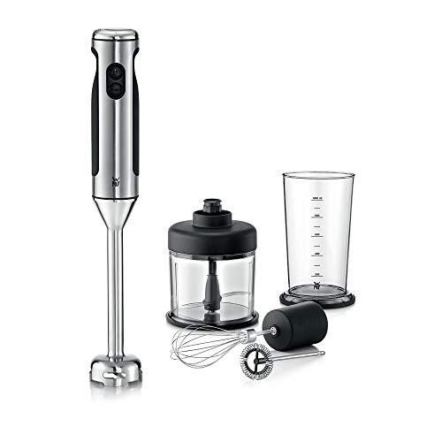 WMF Lineo 4-in-1 Mixer, Hand Blender, Chopper, Milk Frother, Whisk, Cromargan Stainless Steel, 0416350011
