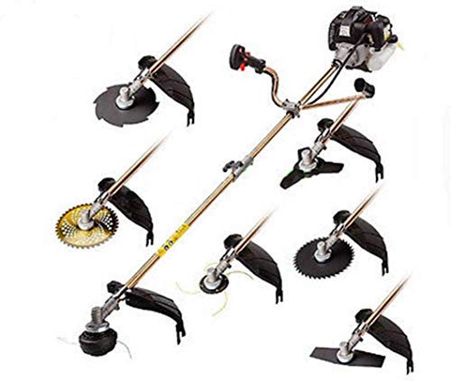 CHIKURA 52cc Multi 7 in1 Petrol Strimmer Grass Cutting Weed Eater Brush Lawn Mower