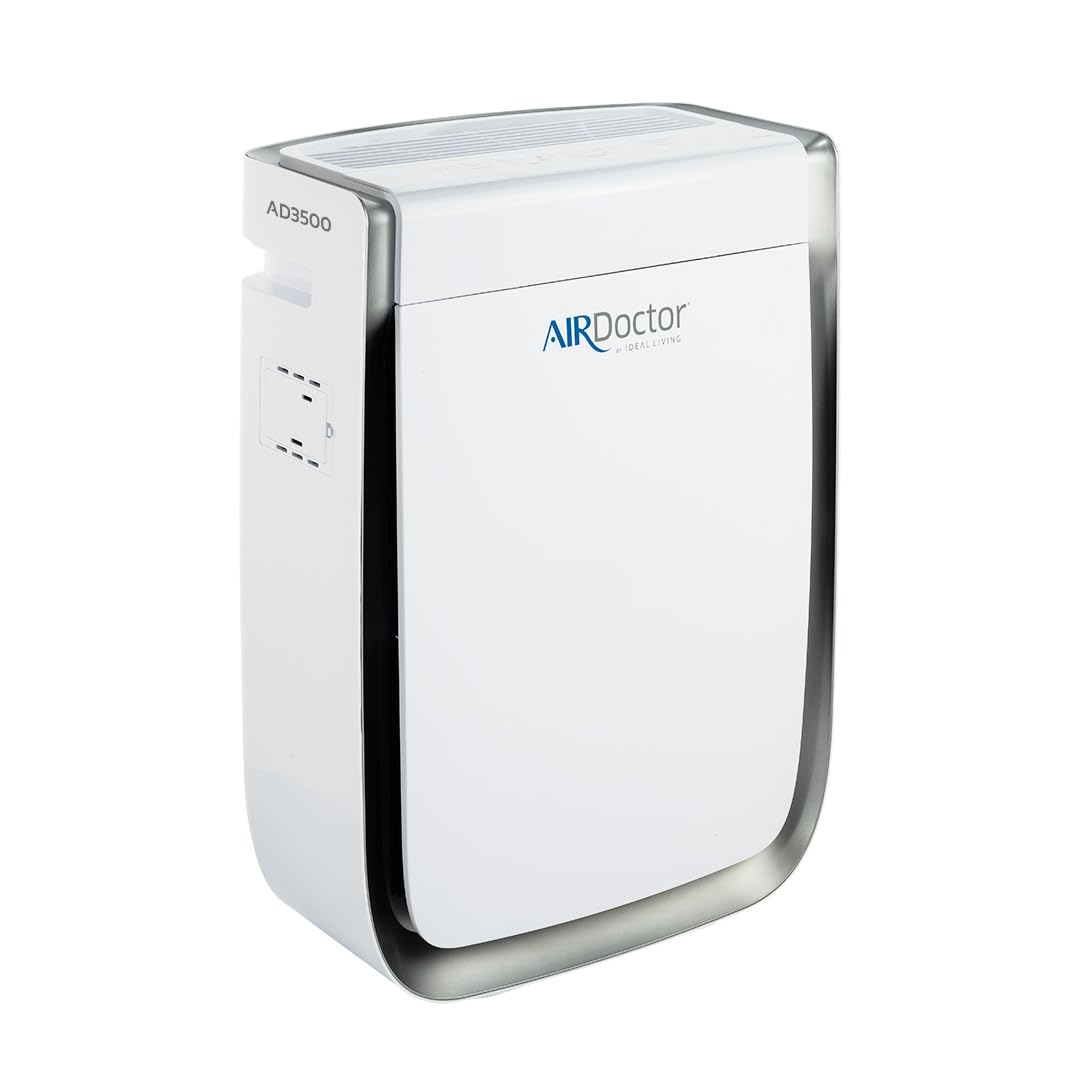 AIRDOCTOR AD3500 Air Purifier for Home and Large Rooms Up to 1260 sq. ft. 2x/hour | UltraHEPA, Carbon, VOC Filters and Air Quality Sensor. Captures Particles 100x Smaller Than HEPA (AirDoctor 3500)