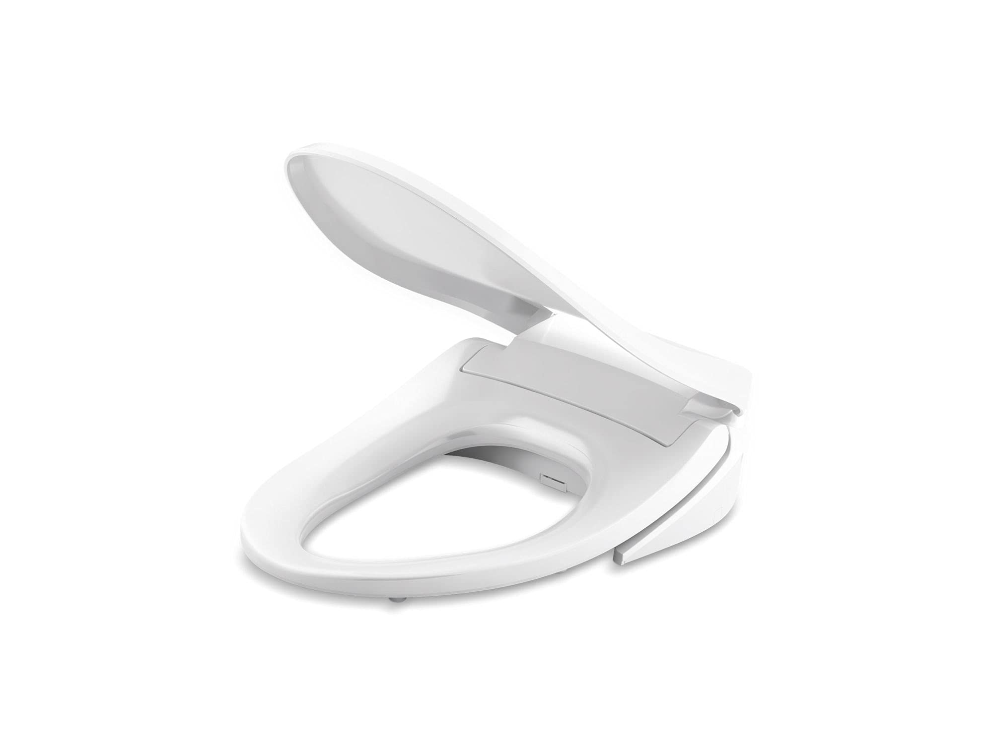 KOHLER PureWash E545Elongated Heated Bidet Toilet Seat, White with Side Panel, Quiet-Close Lid, Self-Cleaning Wand, Adjustable Water Pressure and Nightlight, Side Panel Controls