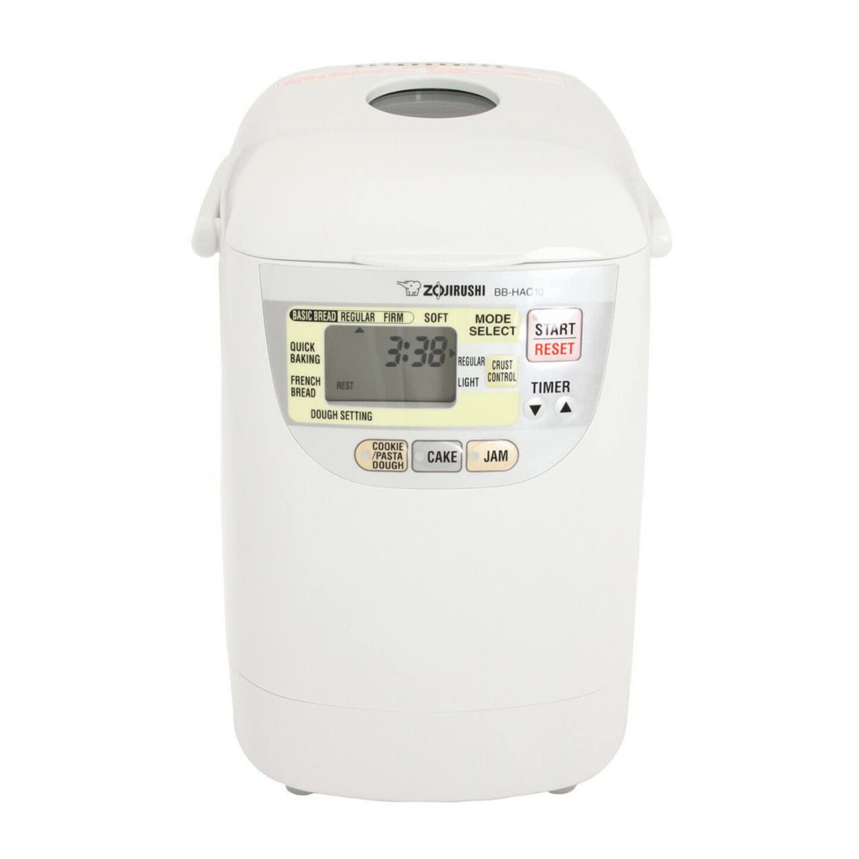 Zojirushi BB-HAC10 Home Bakery 1-Pound-Loaf Programmable Mini Breadmaker, White