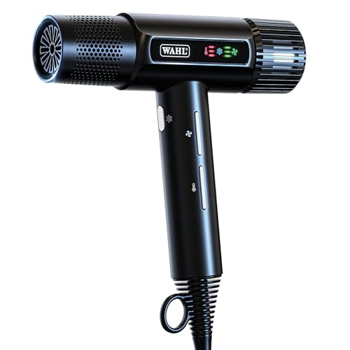 Wahl Professional Vanquish Hair Dryer Controlled Airflow Smoothtone Motor 4 Heat 3 Speed Settings Auto Clean Lightweight Design