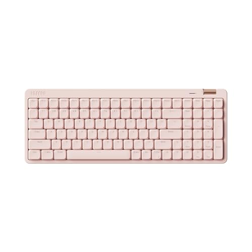 Flow Lite 100 Keys Low Profile Mechanical Keyboard, Swappable Rechargeable Wireless Keyboard with 2.4G Receiver, Bluetooth and Wired Connection for Windows, Mac/Spector Linear Switches (Flamingo)