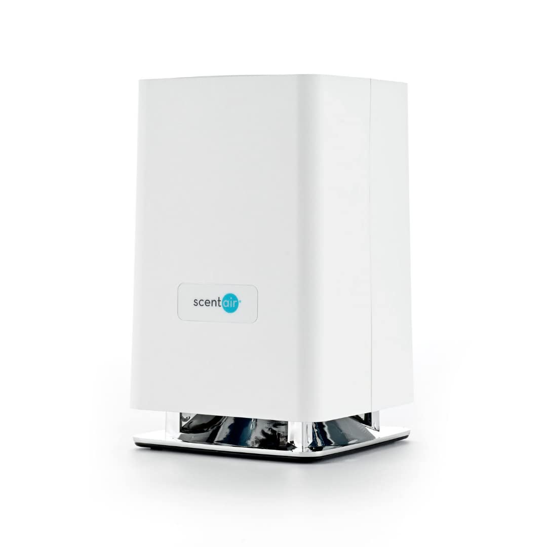 ScentAir Whisper Home | Diffuser Machine, Scents up to 800 Sq. Ft Room, Compatible with Alexa & Google, WiFi & Bluetooth Enabled, Cartridge Sold Separately, White