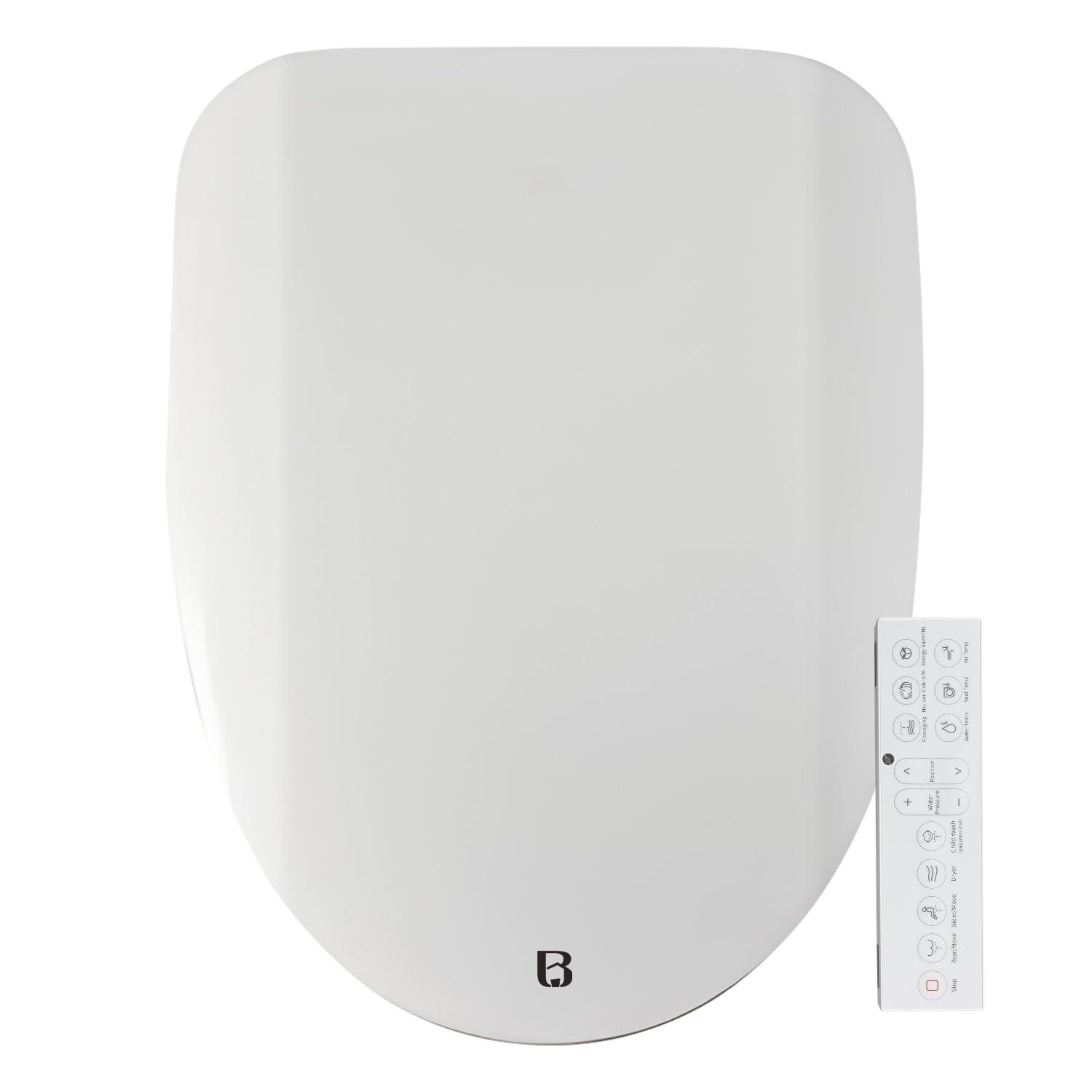 Bejoan FN3 Smart Toilet Seat, Elongated Toilet Seat Slow Close, Electric Heated Bidet with Pre-Wet, Bidet Attachment for Toilet Warm Water, Air Dryer, Remote Control