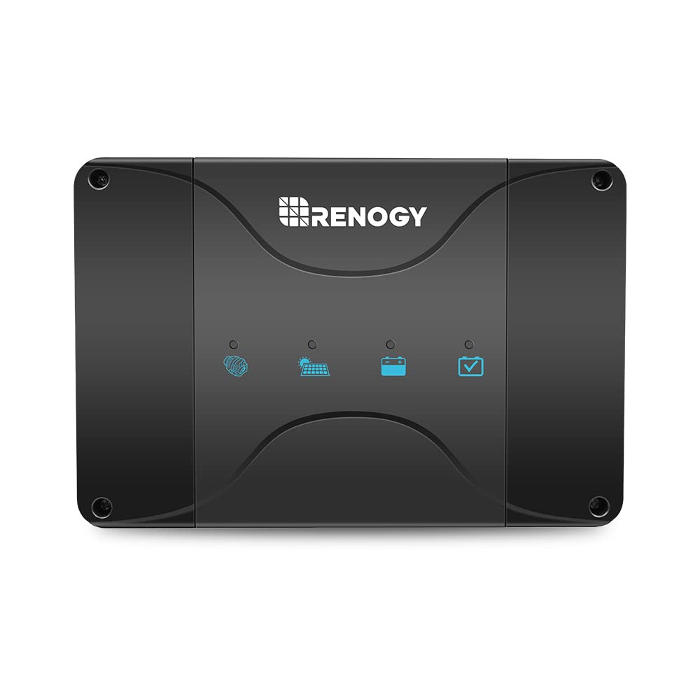 Renogy 50 Amp MPPT Charge Controller 12V MPPT Solar Charge Controller, Capable for Solar Panel and Alternator Power Input, with DC to DC Battery Charger Function, for Gel, AGM, and Lithium Batteries