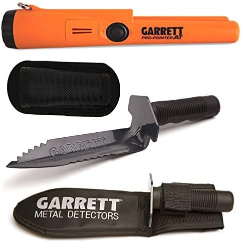 Garrett Pro-Pointer at & Edge Digger – Waterproof Pinpointer, 20ft Submersible, Fast Retune, 3 Sensitivity Levels, Includes Sheath & Belt Holster