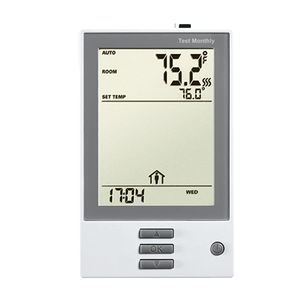 CosyFloor T5267 Electric Radiant Floor Heating Non-Touchscreen Programmable Thermostat Compatible with Multiple 120V / 240V Warming Cables for Indoor Underfloor Installation