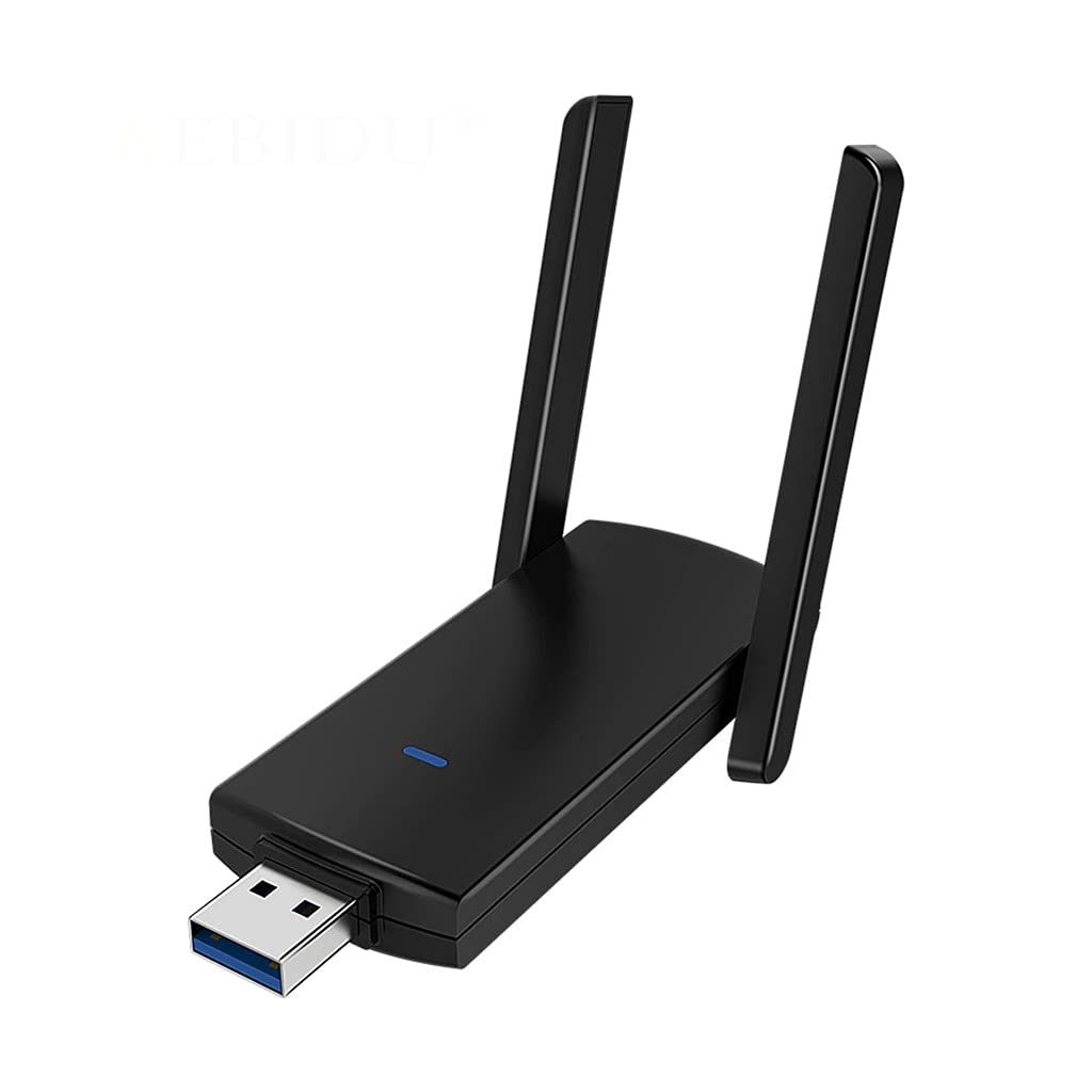 1300Mbps WiFi USB Adapter RTL8812BU Dual Antenna for PC Ethernet WiFi Dongle External Antenna WiFi Receiver Network Card